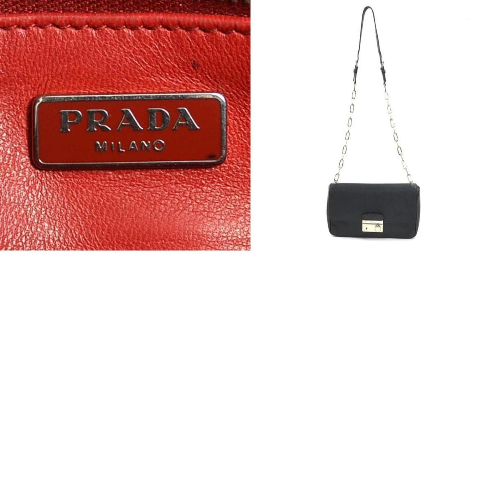 Prada Prada Tessuto Shoulder BagBlack
