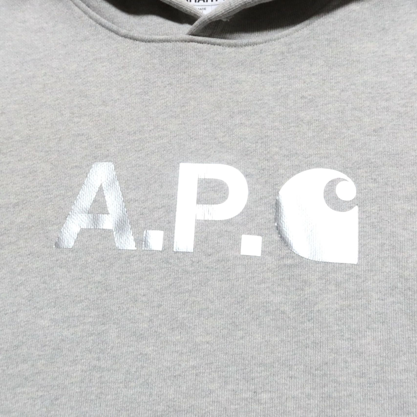 Carhartt Wip APC x Carhartt WIP Stash Hoody Sweatshirt Mens Size M Heather Grey Size US M / EU 48-50 / 2 - 2 Thumbnail