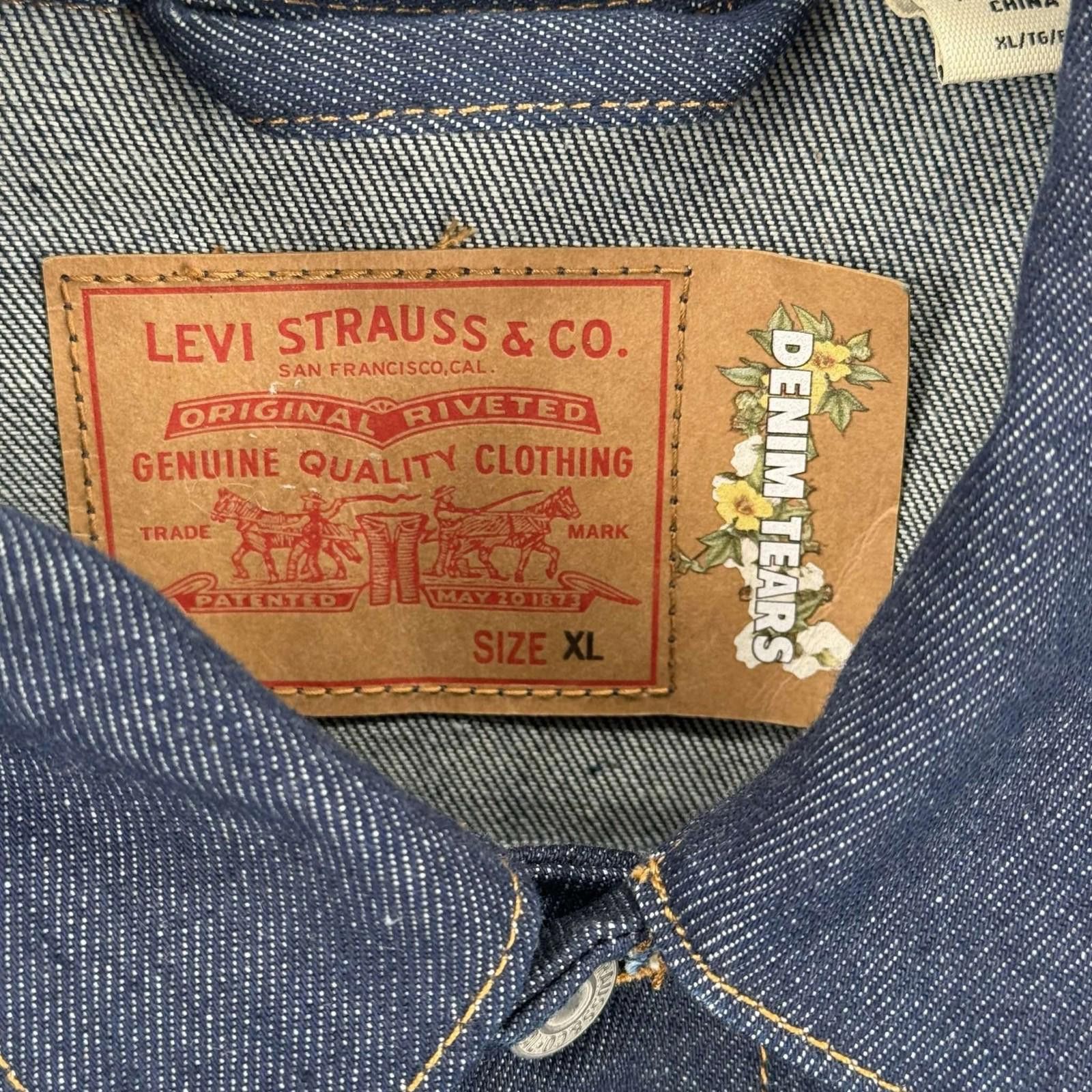 Levi's Denim Tears x Levi Denim Jacket Indigo XL Size US XL / EU 56 / 4 - 3 Thumbnail