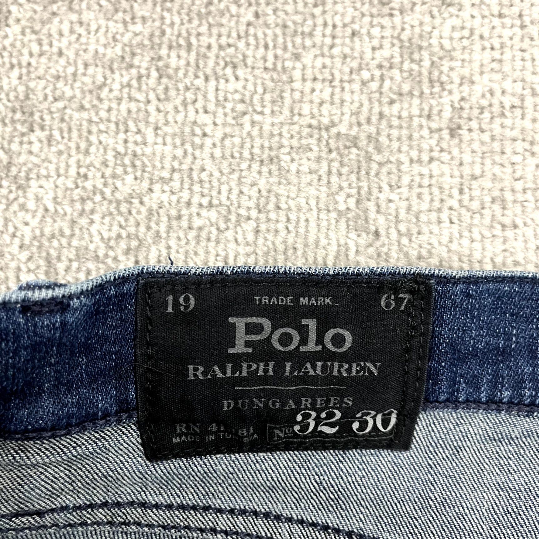 Polo Ralph Lauren VINTAGE Polo Ralph Lauren Jeans Men 32 x 30 Slim Fit Blue Denim 3D Knee Grunge Size US XS / EU 42 / 0 - 2 Thumbnail