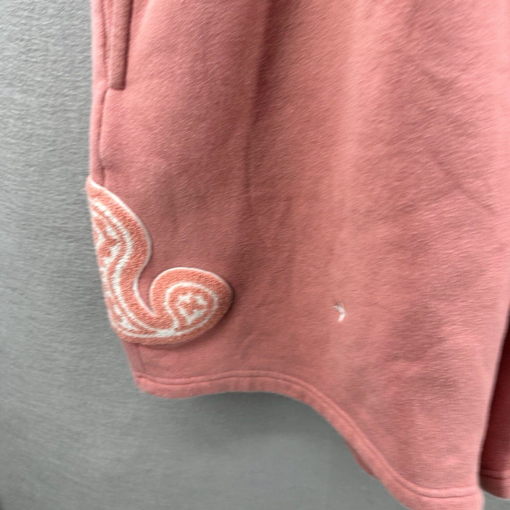 Pinko EPTM Sweat Shorts Men 2XL Pink Paisley Fleece Embroidered Streetwear Y2K Fall Spring Summer Winter Size US 39 - 4 Thumbnail