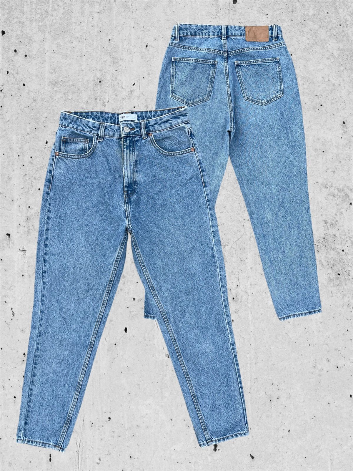 Designer × Jean 🔥 Zara Light Blue Distressed Denim W28 🔥 Size US 28 / EU 44 - 1 Thumbnail