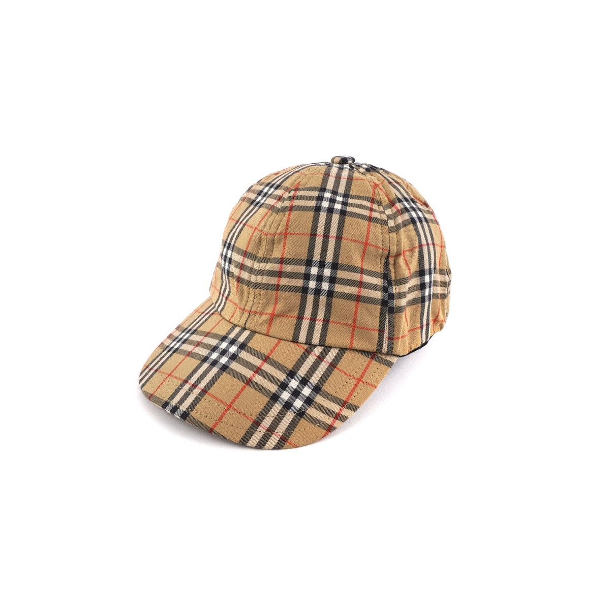 image of Burberry Vintage Nova Check Baseball Cap Hat in Brown, Men's