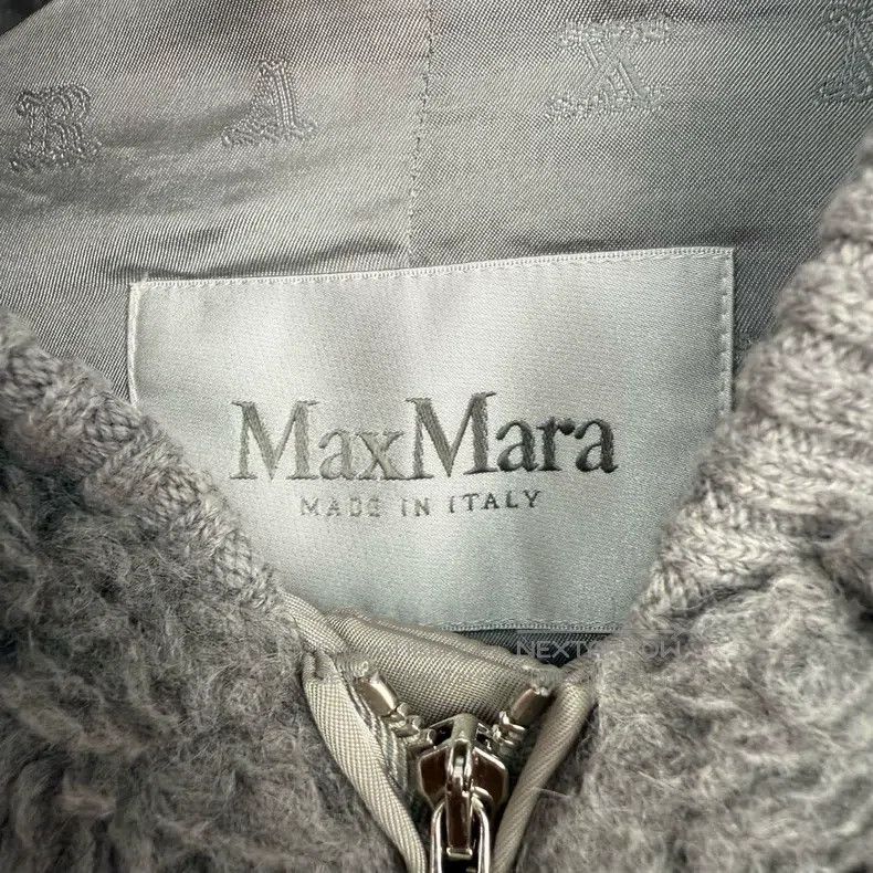 Max Mara Max Mara Grey Teddy Pilot Jacket Size XXS / US 00 / IT 34 - 3 Thumbnail