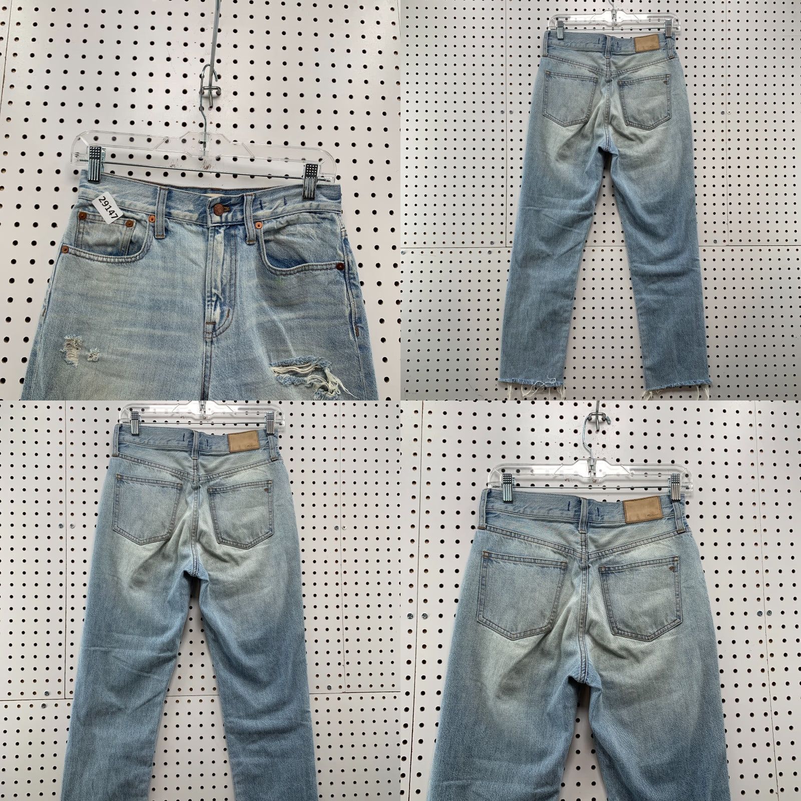 Madewell VINTAGE Madewell Perfect Vintage Jean Denim Womens Size 25 Distressed 27x26.5 Size 42" / US 20 - 8 Thumbnail