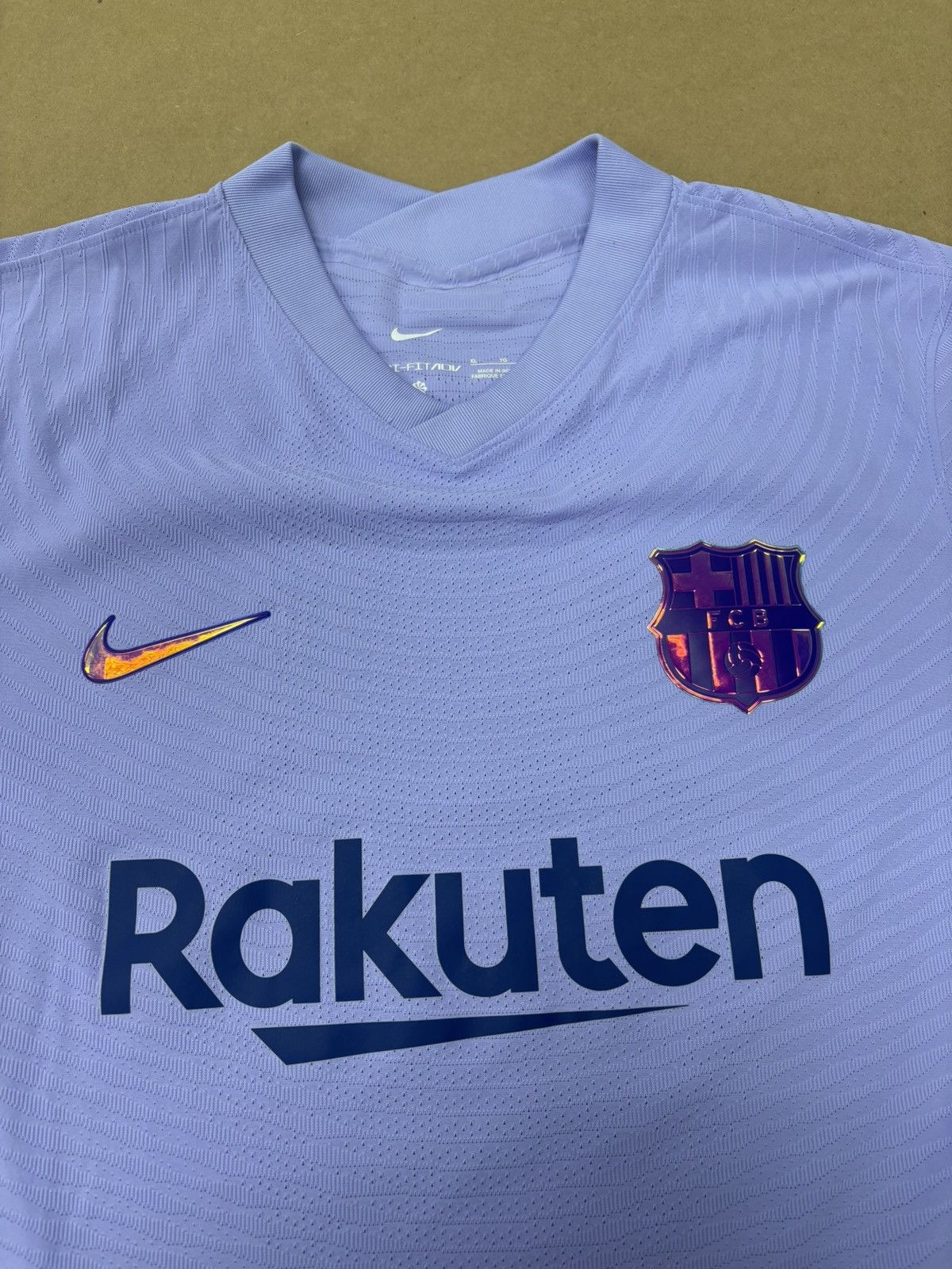 Nike Nike 2021/22 FC Barcelona Authentic Away Jersey Size US XL / EU 56 / 4 - 3 Thumbnail