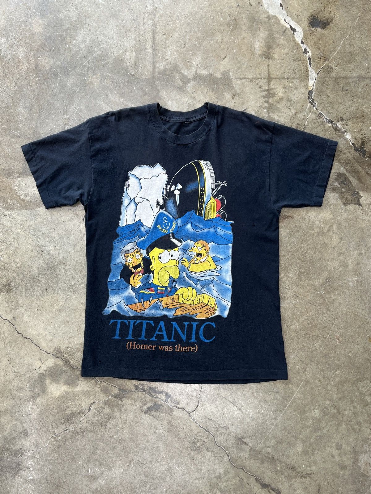 The Simpsons × Vintage Vintage The Simpsons Homer Titanic Single Stitch Tee Large Size US L / EU 52-54 / 3 - 2 Thumbnail