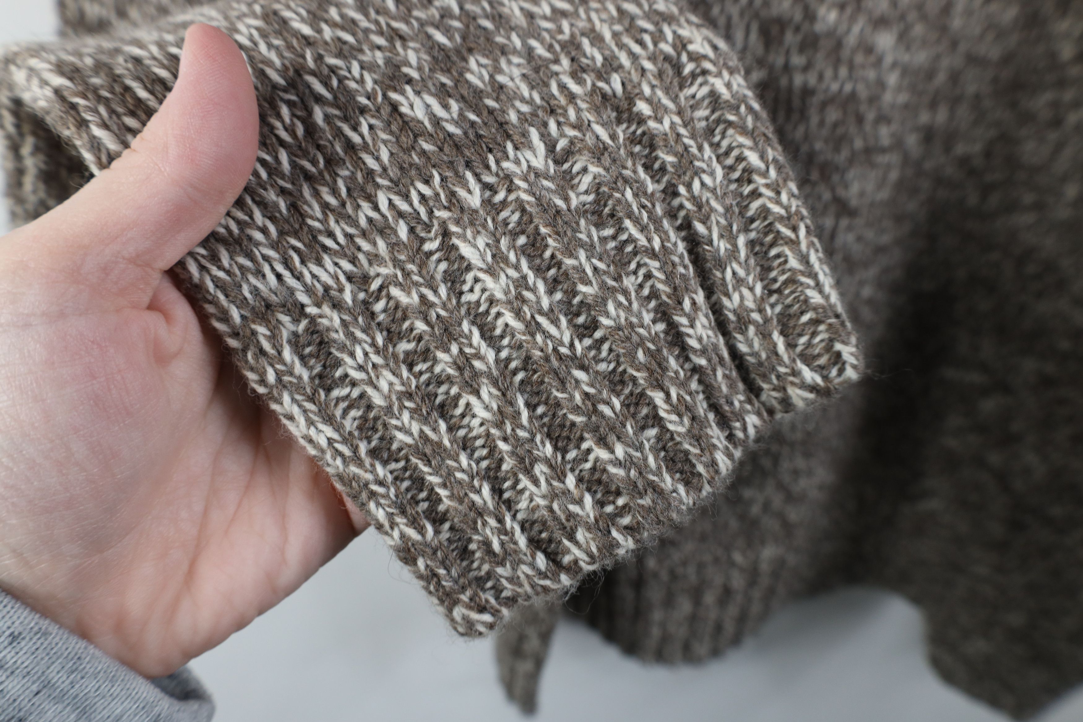 Eddie Bauer Deadstock Vintage Y2K Eddie Bauer Knit Shawl Sweater Brown Size US L / EU 52-54 / 3 - 11 Thumbnail