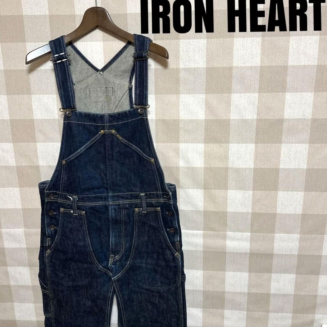Iron Heart Iron Heart Overalls Mens M 21oz Double Knee Denim 805 Size US 31 - 2 Thumbnail