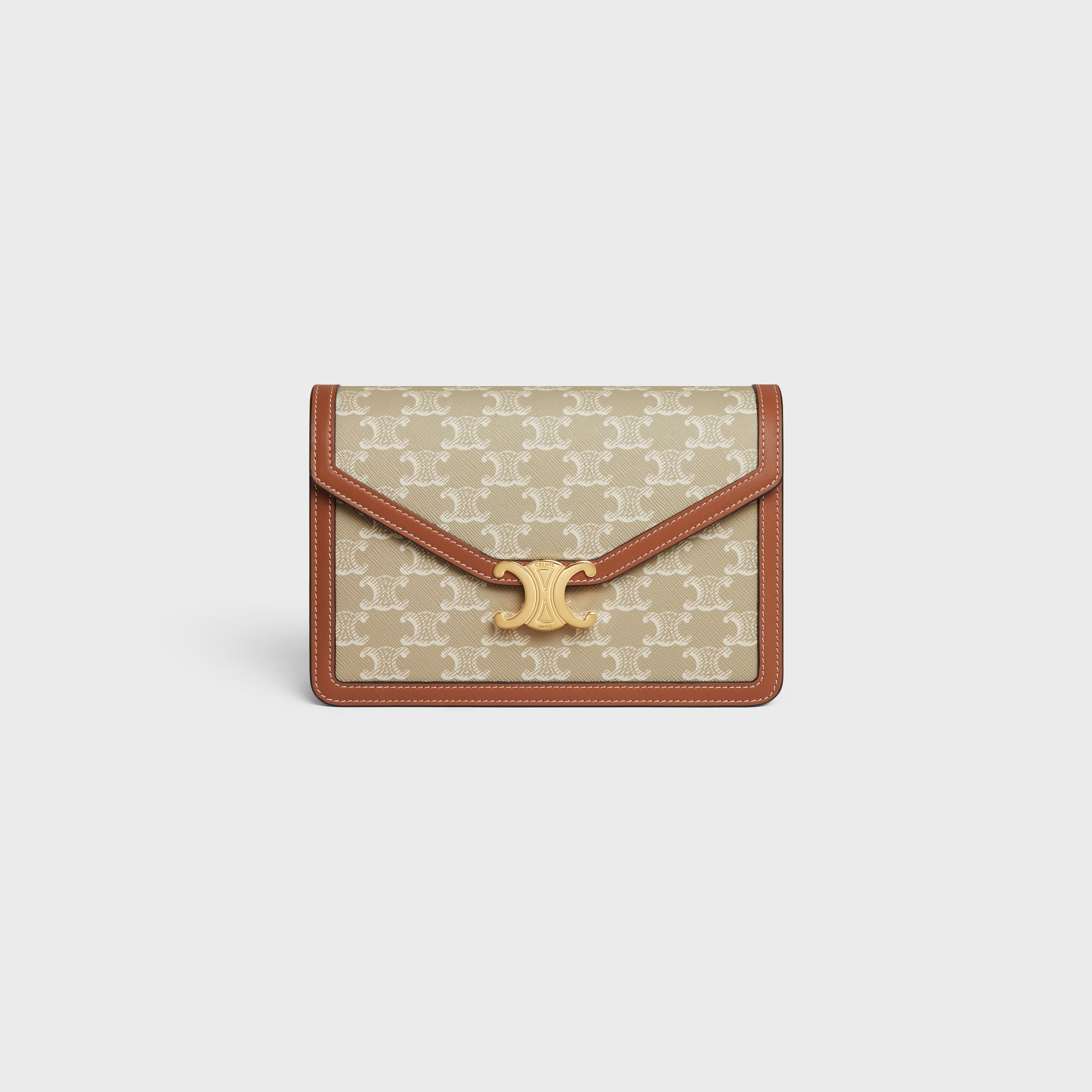Celine o1bcso1str0125 Size: OS / Triomphe Canvas Enveloppe Bag Size ONE SIZE - 1 Thumbnail