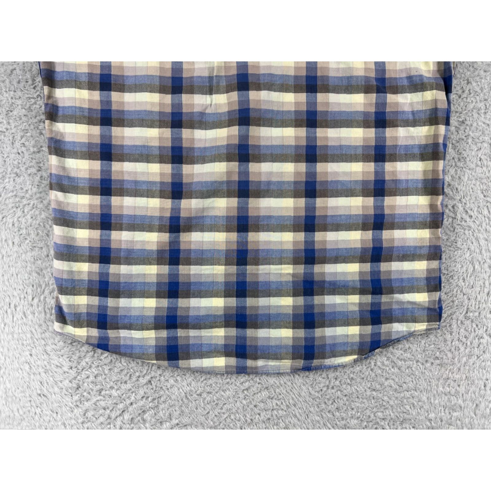 Pendleton Pendleton Shirt Mens Large Blue Yellow Plaid Button-Up Short Sleeve 100% Cotton Vintage No Size US L / EU 52-54 / 3 - 7 Thumbnail