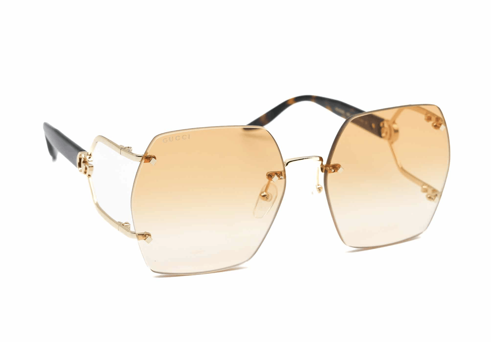 image of New Gucci Gg1562S - 003 Oversized Gold Sunglasses, Men's