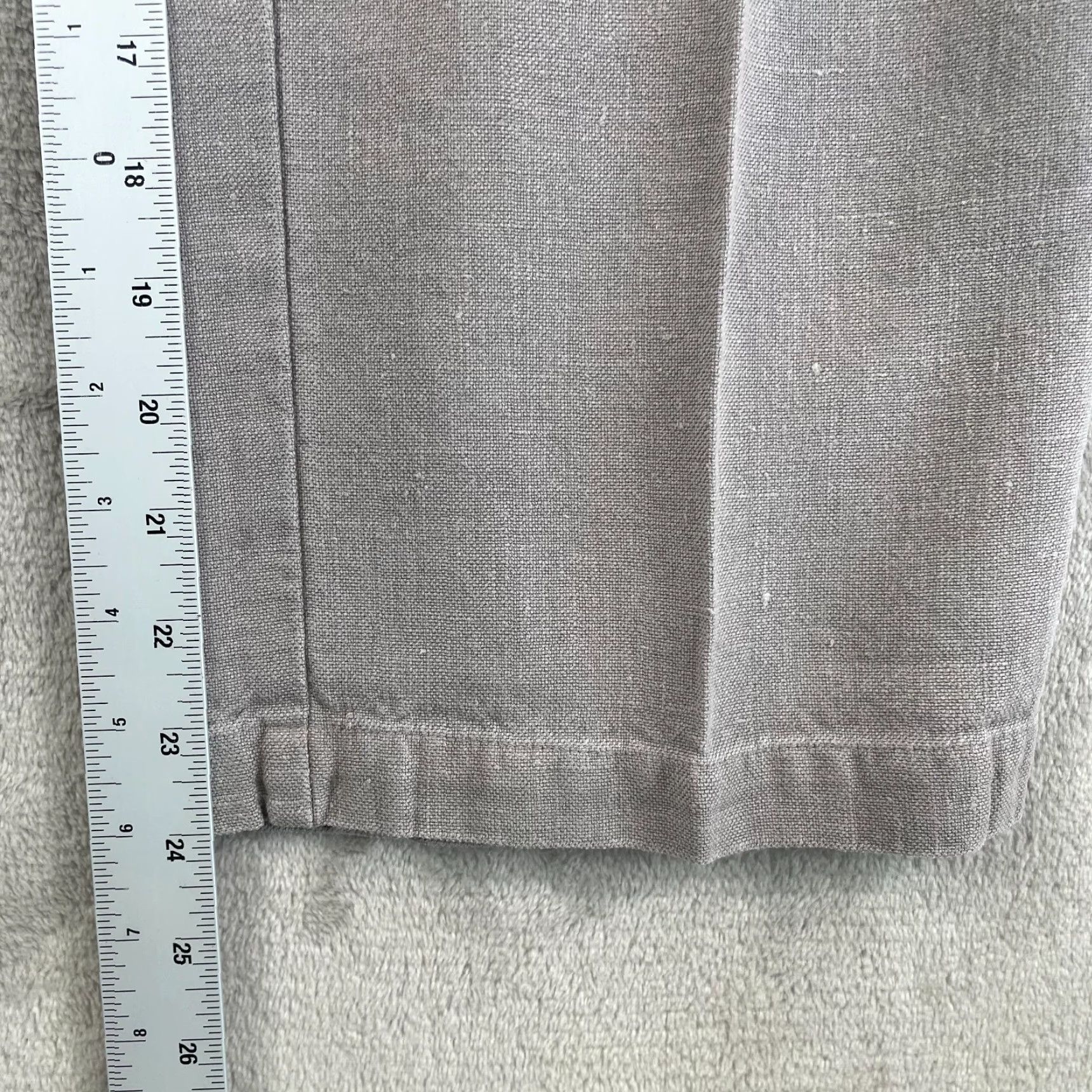 Eileen Fisher Eileen Fisher Pants Grey Women XS 100% Linen Drawstring Pockets Straight Leg Ankle Regular Size XS Women Size 26" / US 2 / IT 38 - 6 Thumbnail