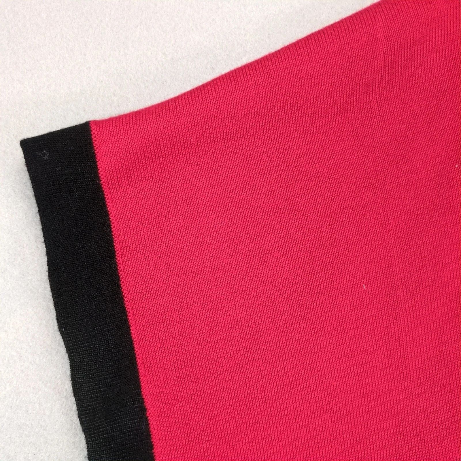 Calvin Klein Calvin Klein Red & Black Soft Knit Poncho Sweater Womens S/M Size M / US 6-8 / IT 42-44 - 8 Thumbnail