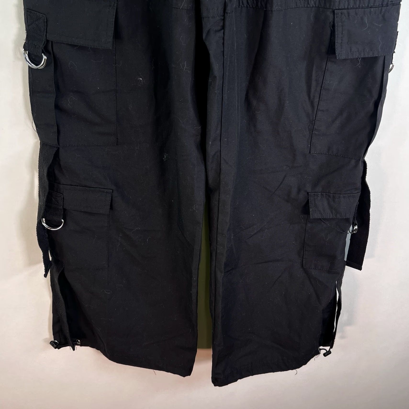 Vintage Envy Pants Cargo Wide-Leg Black M Womens Size 32" / US 10 / IT 46 - 6 Thumbnail
