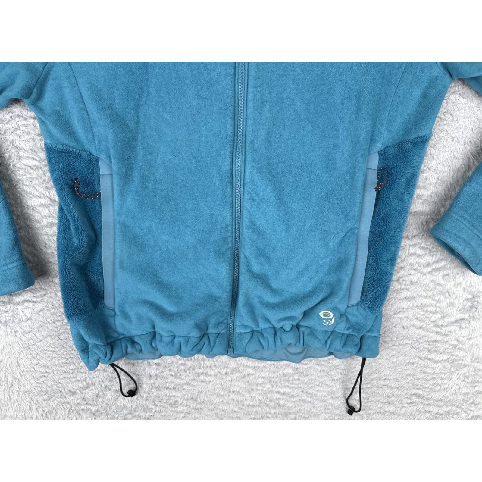Mountain Hardwear Mountain Hardwear Fleece Jacket Womens Large Blue Full Zip Mock Neck Poly Hiking Size L / US 10 / IT 46 - 7 Thumbnail