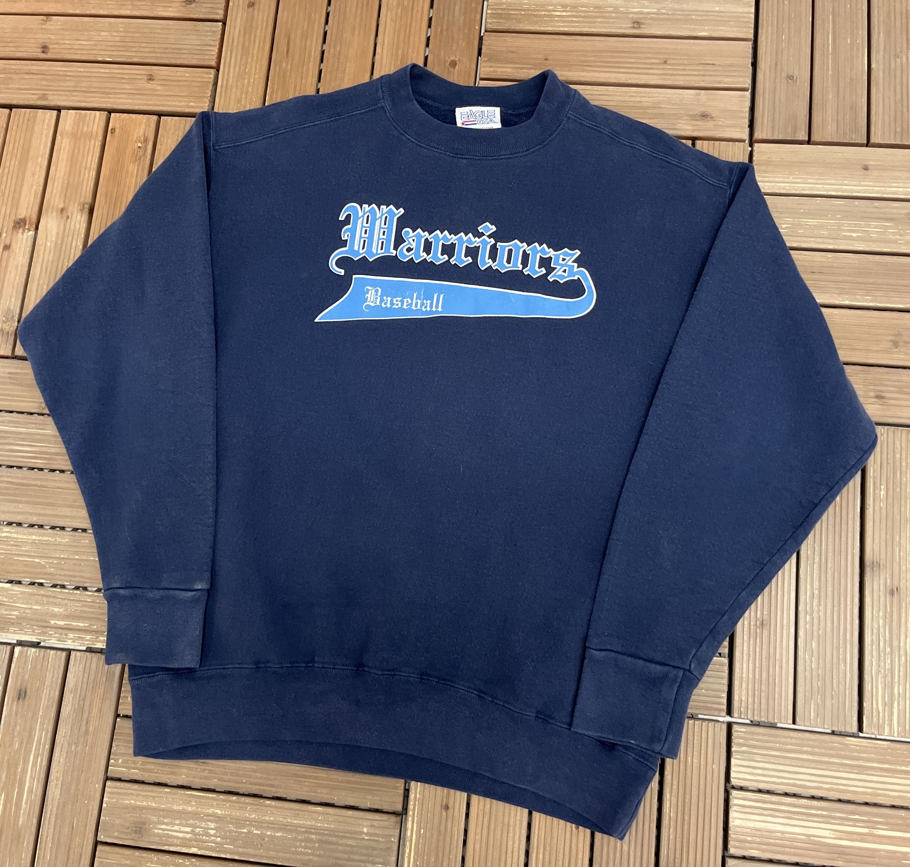 Vintage Warriors Baseball Vintage Crewneck Sweater Size US L / EU 52-54 / 3 - 3 Thumbnail