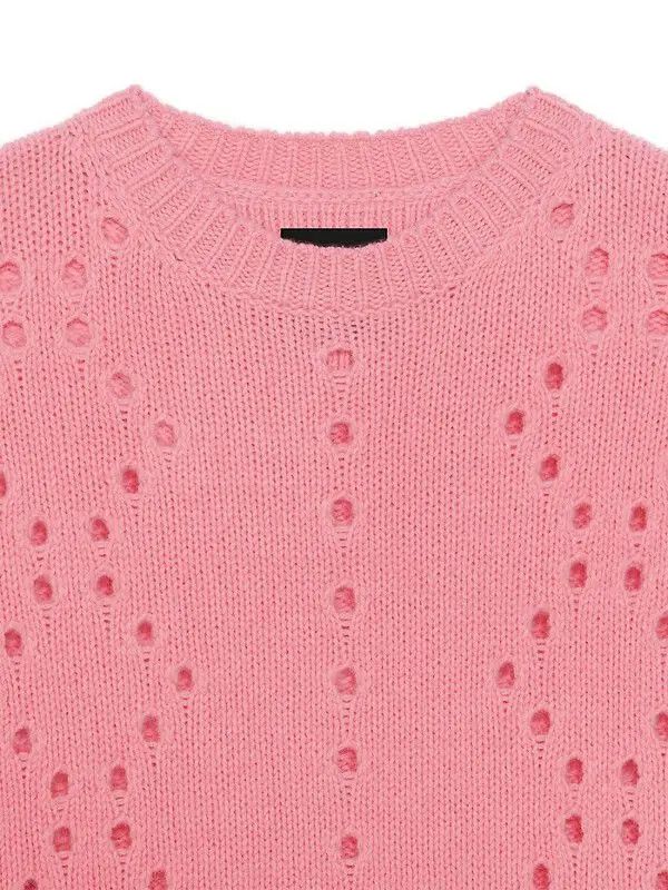 Givenchy o1w1db10325 Oversize Crew Neck Sweater in Pink Size US S / EU 44-46 / 1 - 3 Thumbnail
