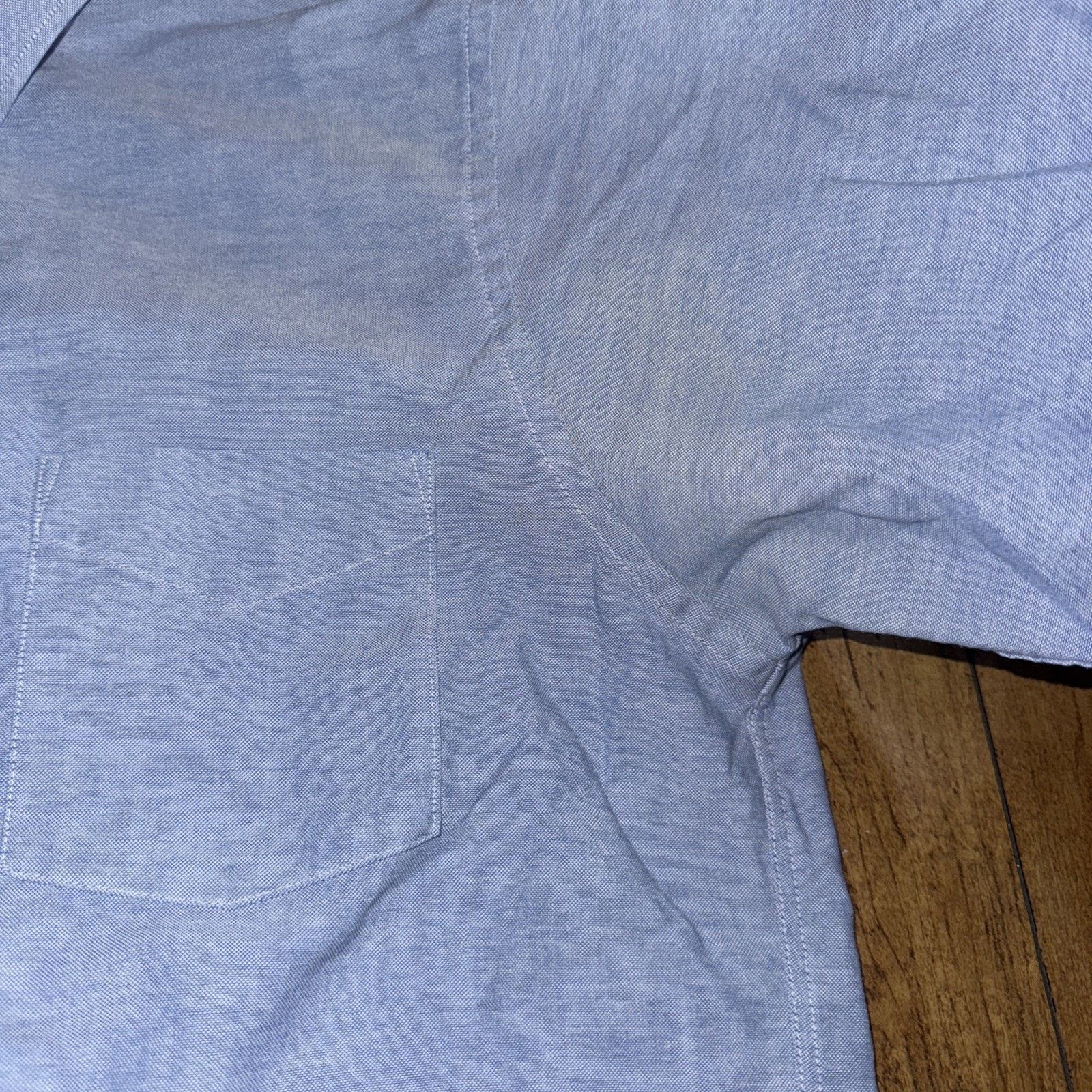 Van Heusen × Vintage Van Heusen Wrinkle-Free Oxford Shirt Large Blue Dress Shirt Size US L / EU 52-54 / 3 - 5 Thumbnail