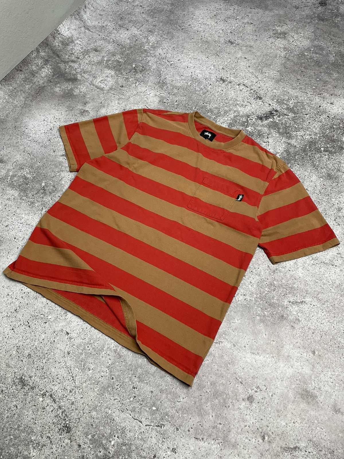 Stussy Vintage Stussy Tee multicolour Striped T-shirt Oversized Size US L / EU 52-54 / 3 - 2 Thumbnail