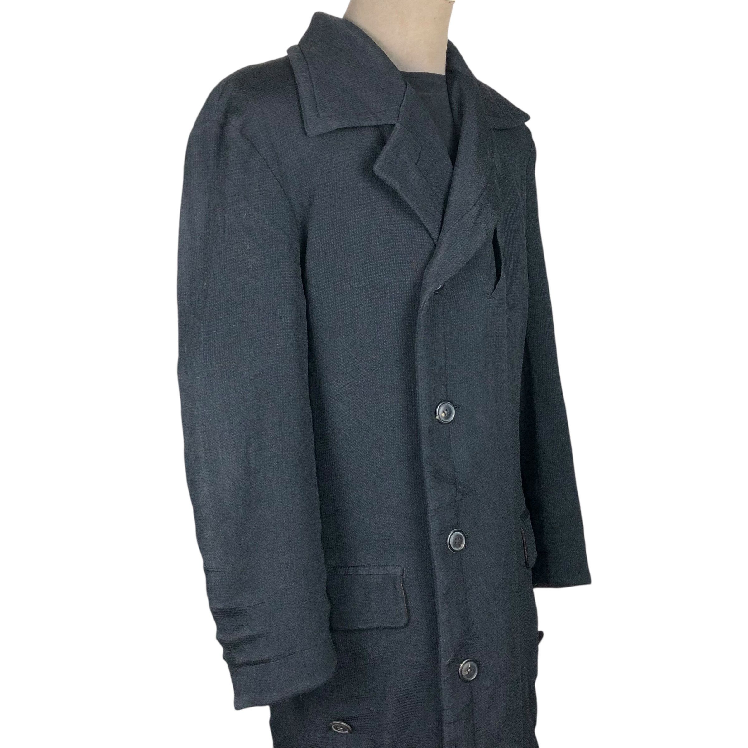Issey Miyake Vintage Issey Miyake Men A/W 1995 Double Breasted Overcoat Size US L / EU 52-54 / 3 - 6 Thumbnail