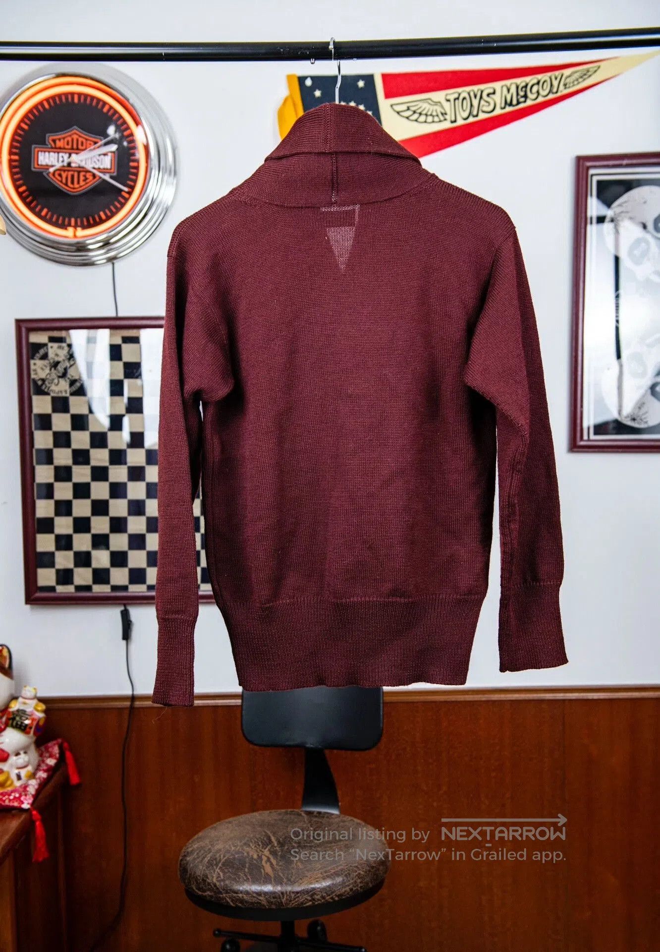 Tenderloin Tenderloin Wine Color Sweater Size S. Size US S / EU 44-46 / 1 - 5 Thumbnail