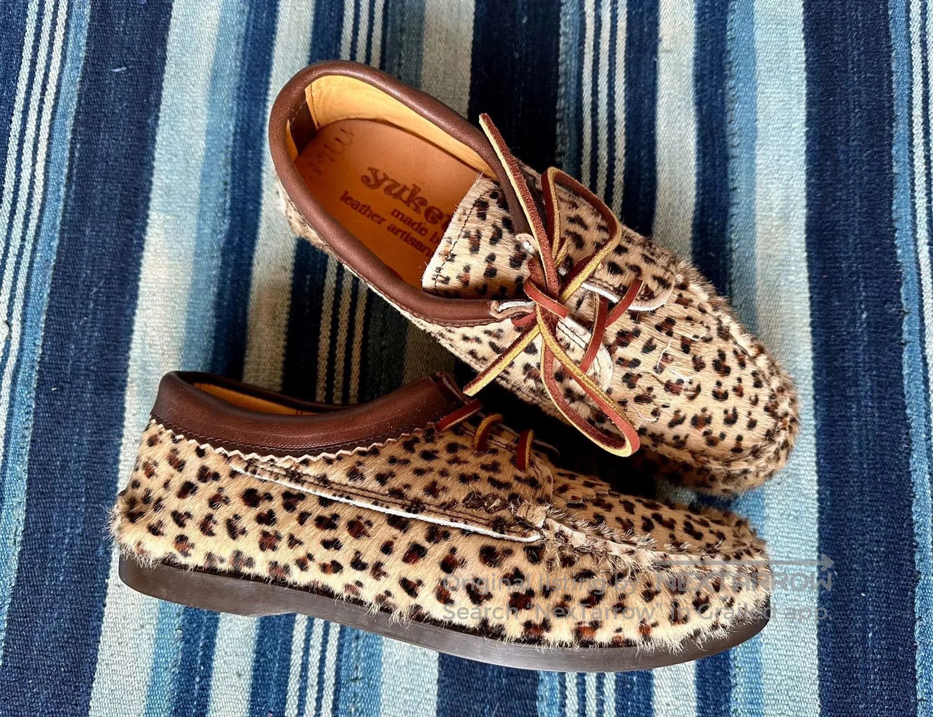 Yuketen Yuketen Blucher Kiltie Boat Sole Leopard. Size US 6 / EU 39 - 2 Thumbnail