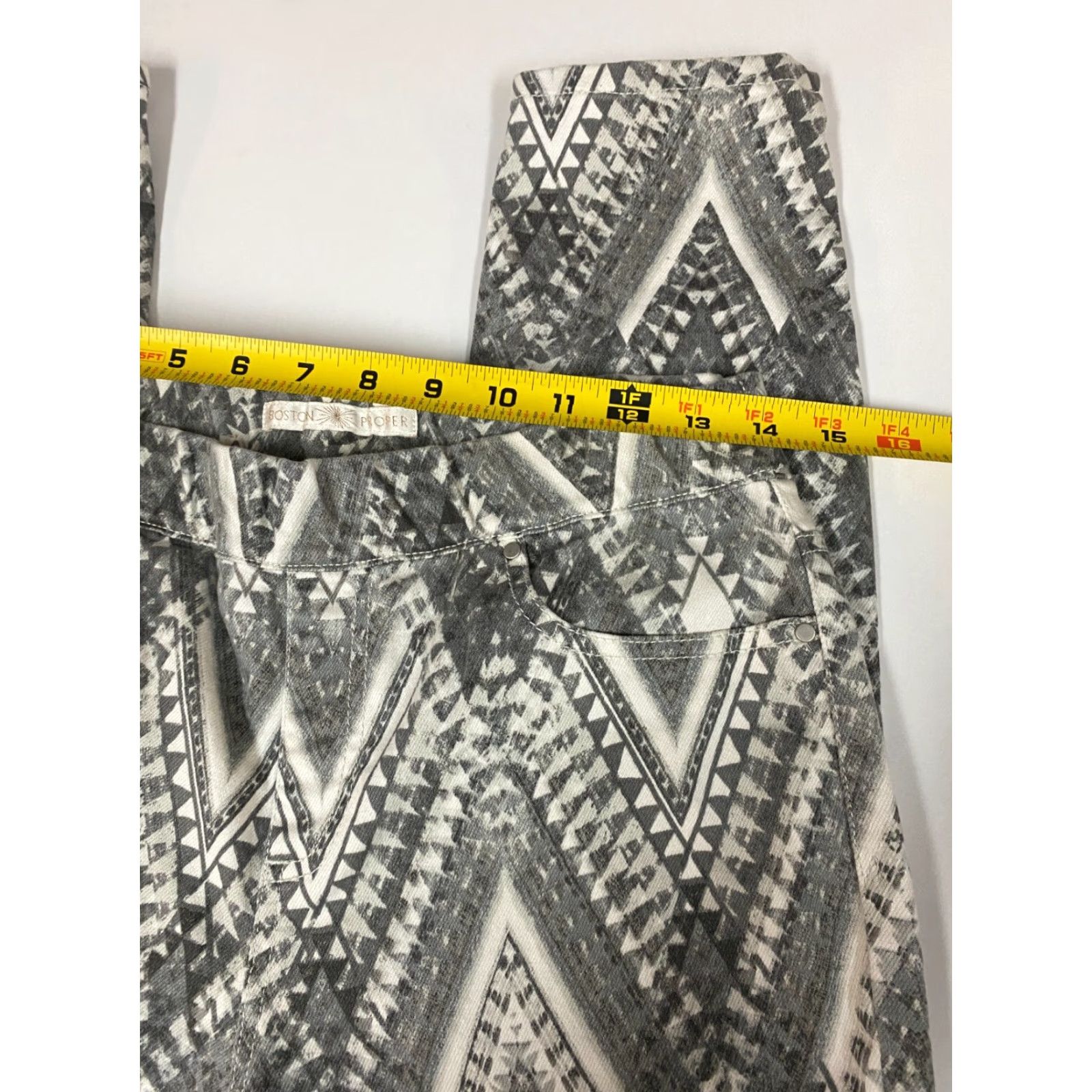 Boston Proper Boston Proper Womens Chino Pants 6 Gray Straight Designer Pants Ladies Slimming Comfort Stretch Casual 30in Inseam Mens? Size 28" / US 6 / IT 42 - 4 Thumbnail