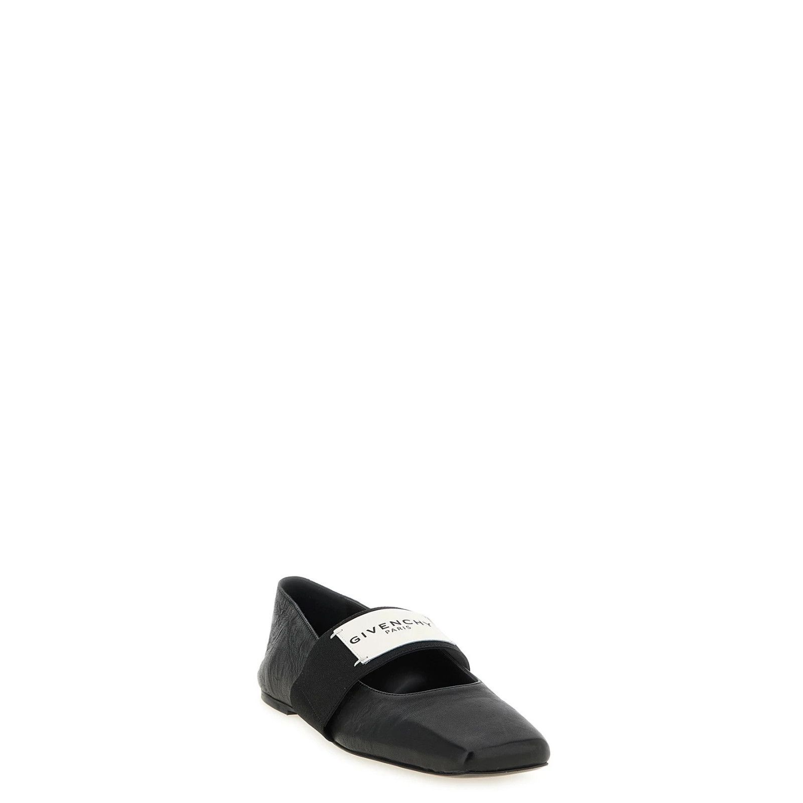 Givenchy GIVENCHY Sliced Square Black Leather Ballerina Flats New & A Size US 9 / IT 39 - 2 Thumbnail
