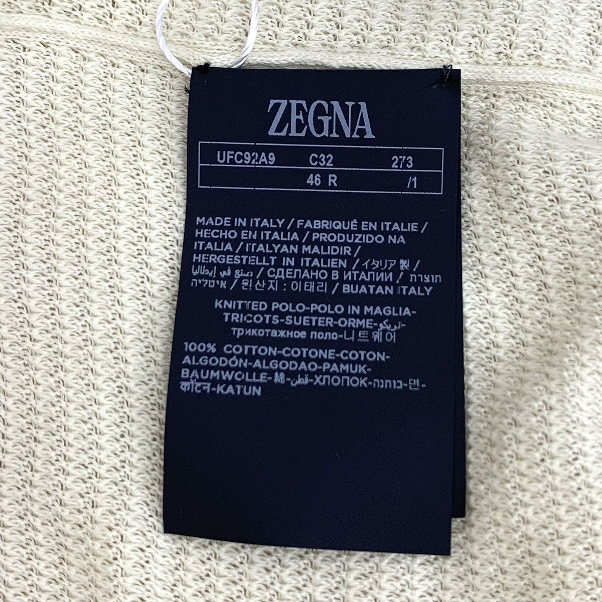 Z Zegna Zegna Single-breasted Short Sleeve Knit Polo Shirt K26WX Size US S / EU 44-46 / 1 - 7 Thumbnail