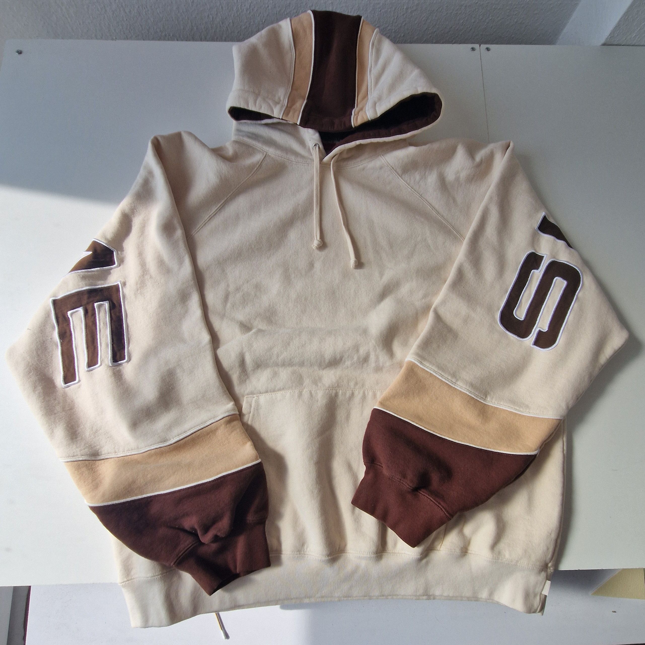 トップス Supreme PANELED CREWNECK sweat Supreme Paneled Crewneck 16ss Sweatshirt Made in Canada Size