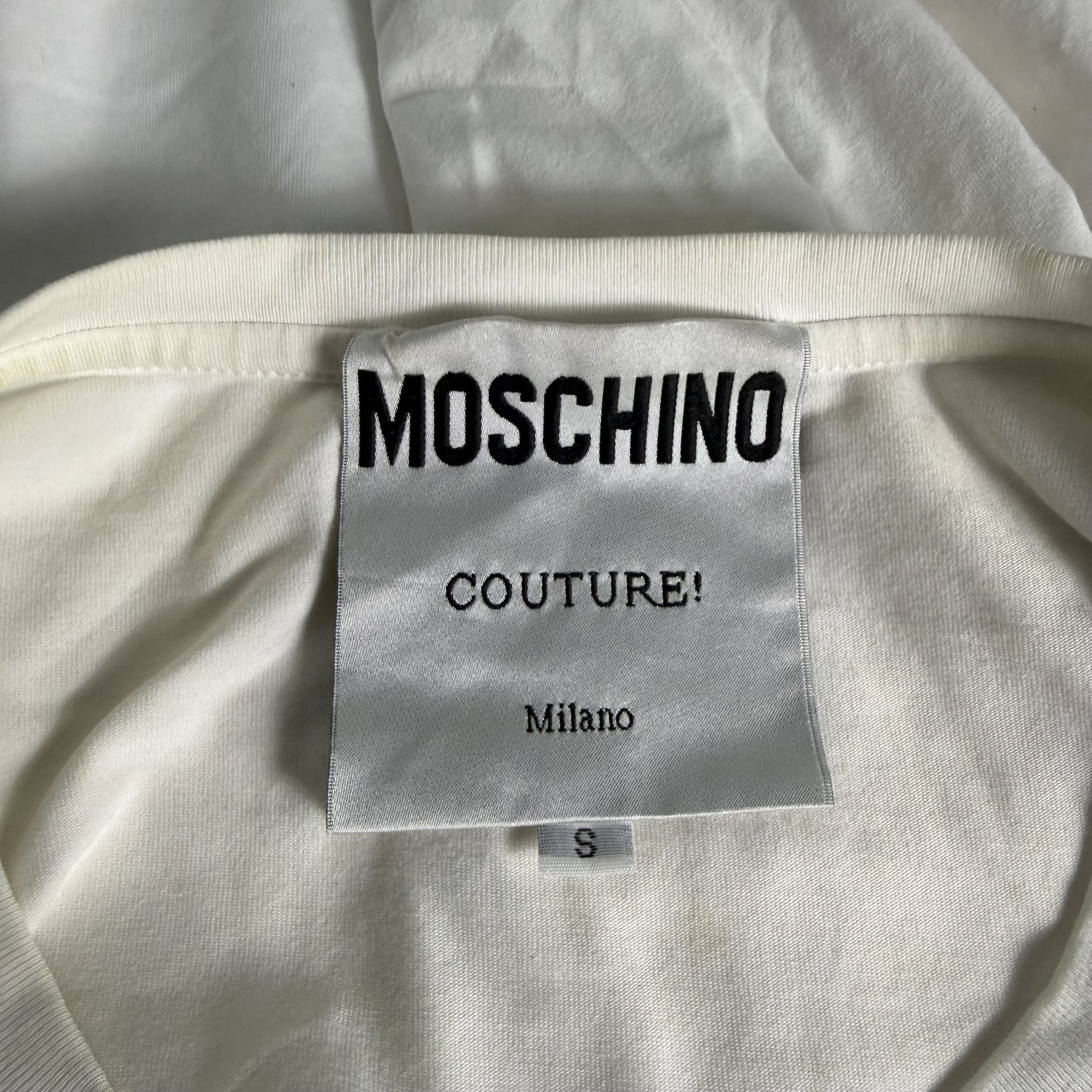 Moschino 🔥RARE🔥Moschino Couture Milano Teddy Bear Spellout T-shirt Size US S / EU 44-46 / 1 - 4 Thumbnail