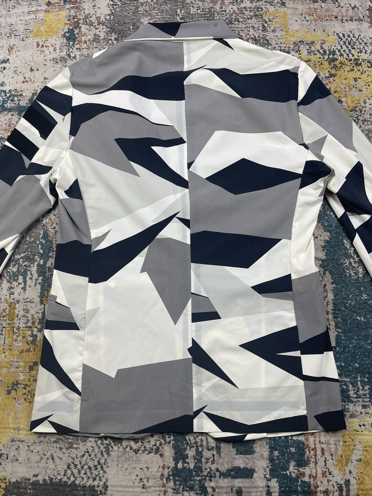 HYDROGEN HYDROGEN Geometric Camouflage Jacquard Tailored Jackets Size US S / EU 44-46 / 1 - 5 Thumbnail