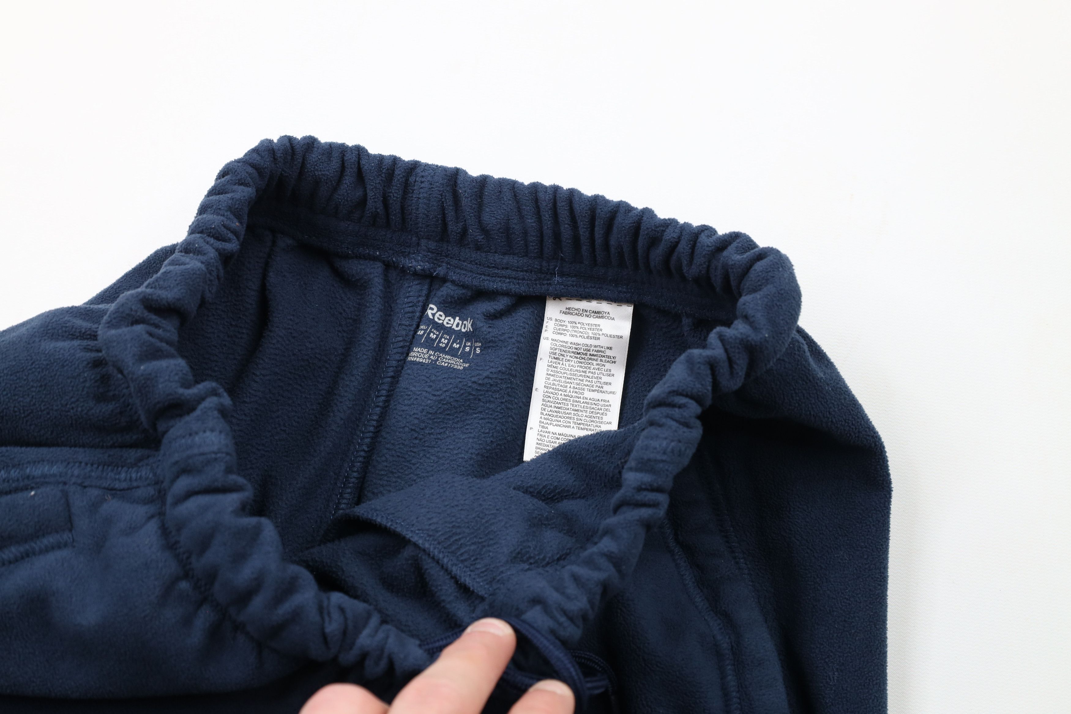 Reebok × Vintage Vintage Reebok Spell Out Wide Leg Fleece Sweatpants Blue Size US 32 / EU 48 - 7 Thumbnail