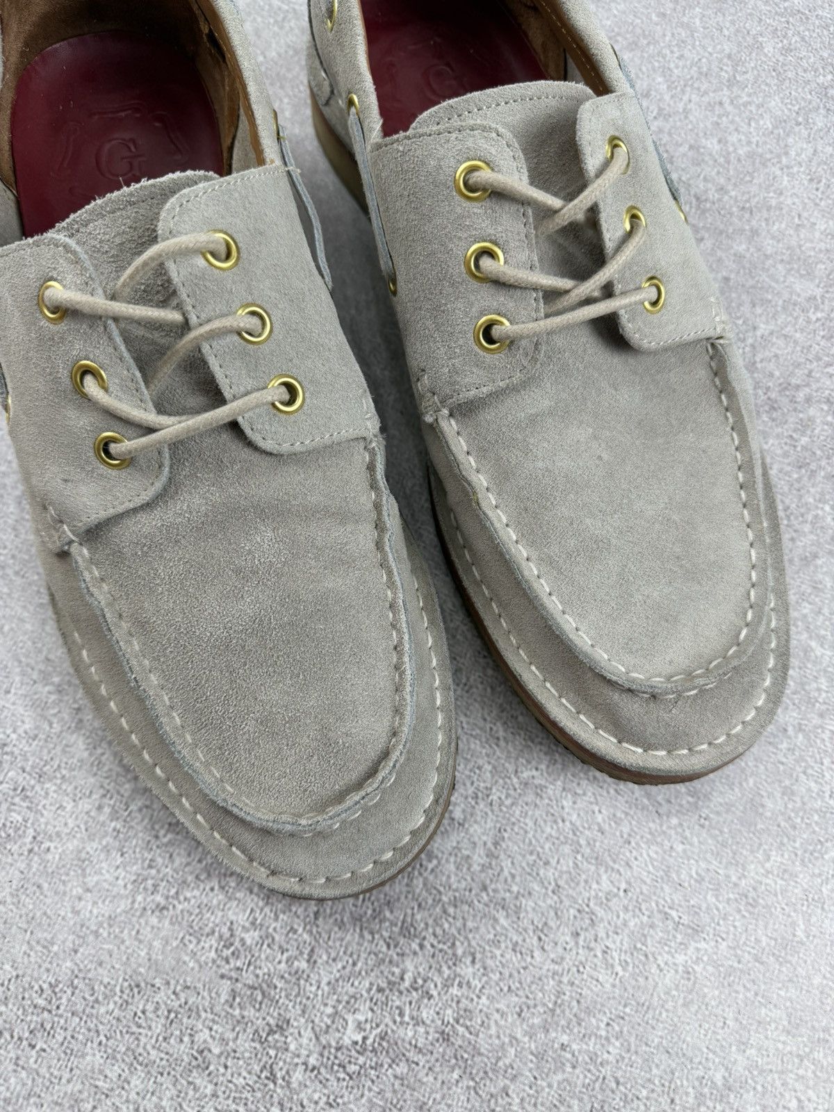 Grenson Grenson Sheldon Suede Leather Top-Sider Loafers Size US 10 / EU 43 - 3 Thumbnail