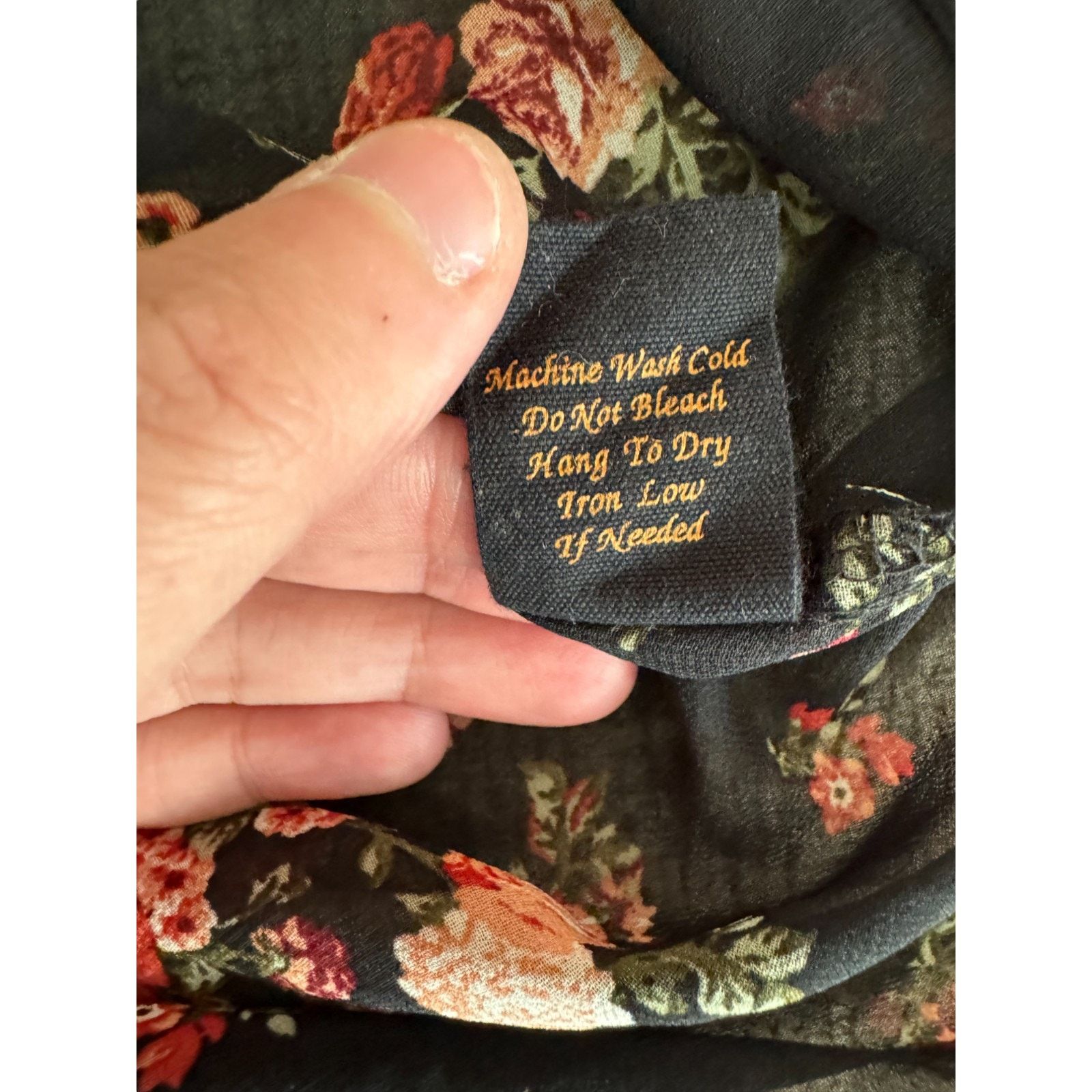 Other Mine Women Large Black Floral Sheer 3/4 Length Sleeve Blouse Size L / US 10 / IT 46 - 13 Thumbnail