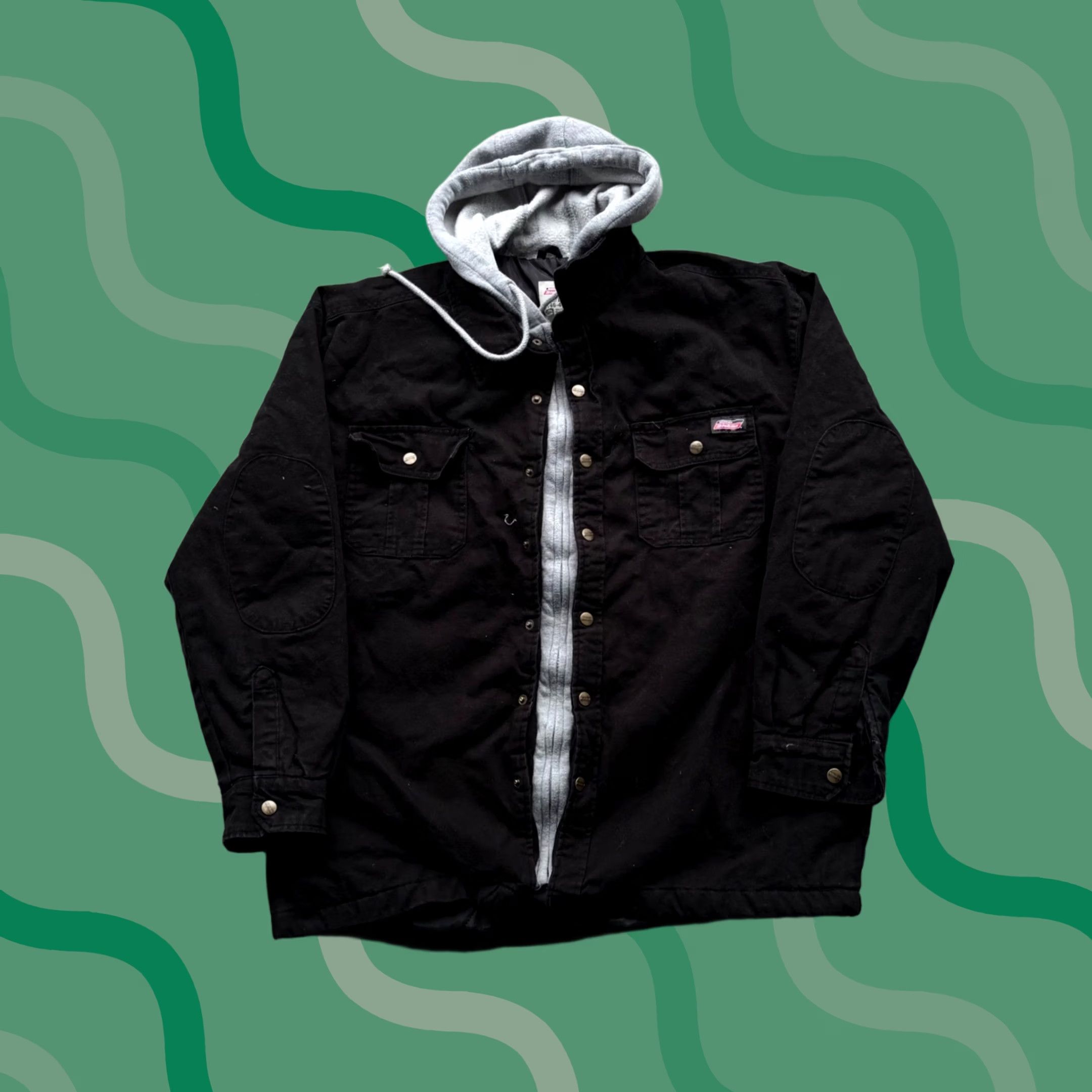 Dickies Dickies Mens XL Black Canvas Work Jacket Quilted Lined Chore Coat Spin: Satin? (Note: Original contains Adidas product line conflicting; excluded) Size US XL / EU 56 / 4 - 1 Thumbnail