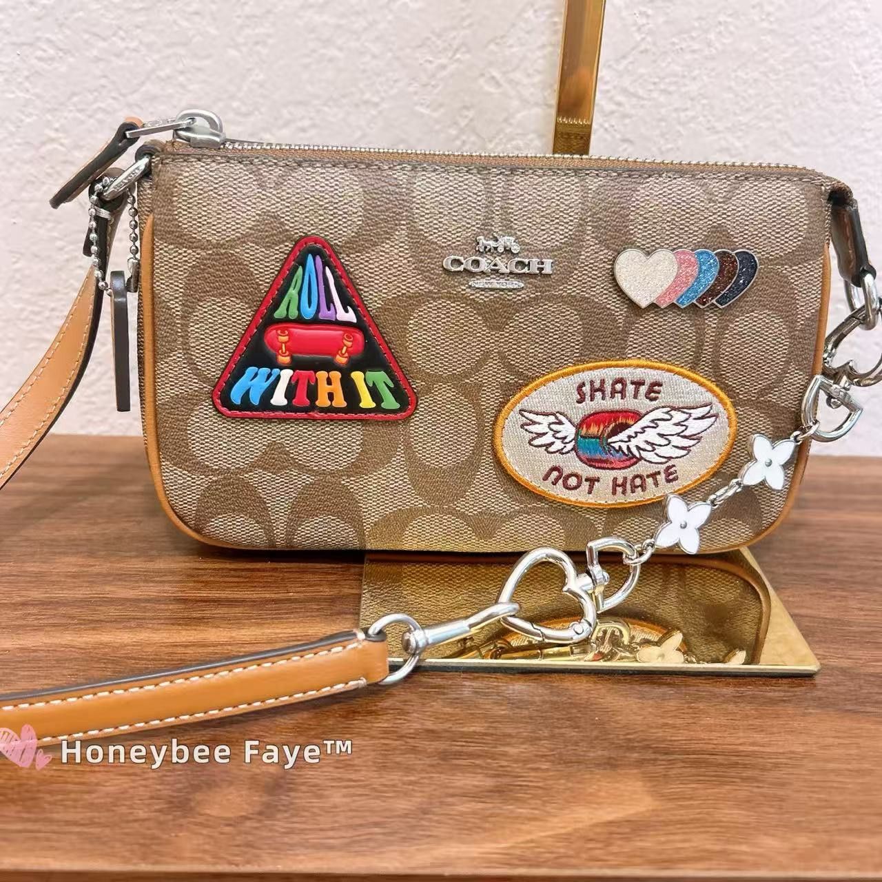 Coach Nolita 19 In Signature Canvas With Patches CK383 Size ONE SIZE - 1 Thumbnail