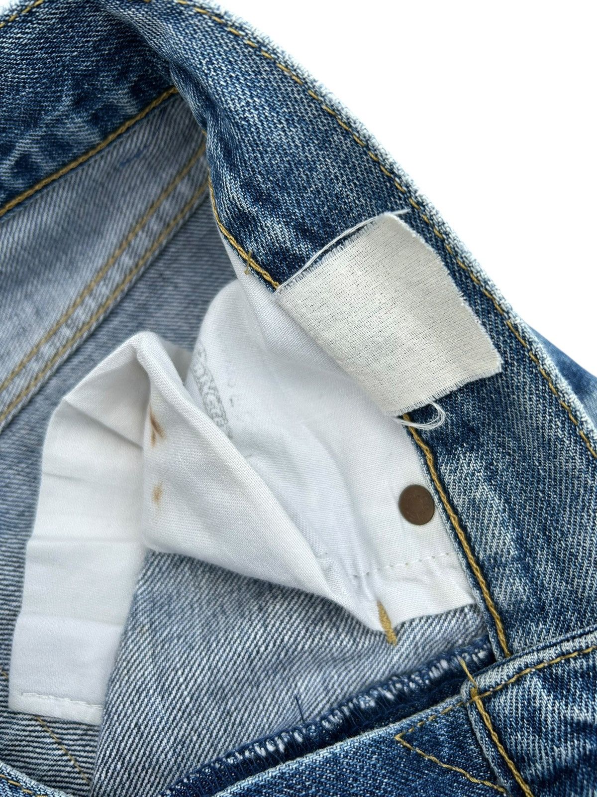 Kapital Thrashed Vintage Levis Big E Selvedge Denim Jeans Size US 31 - 12 Thumbnail