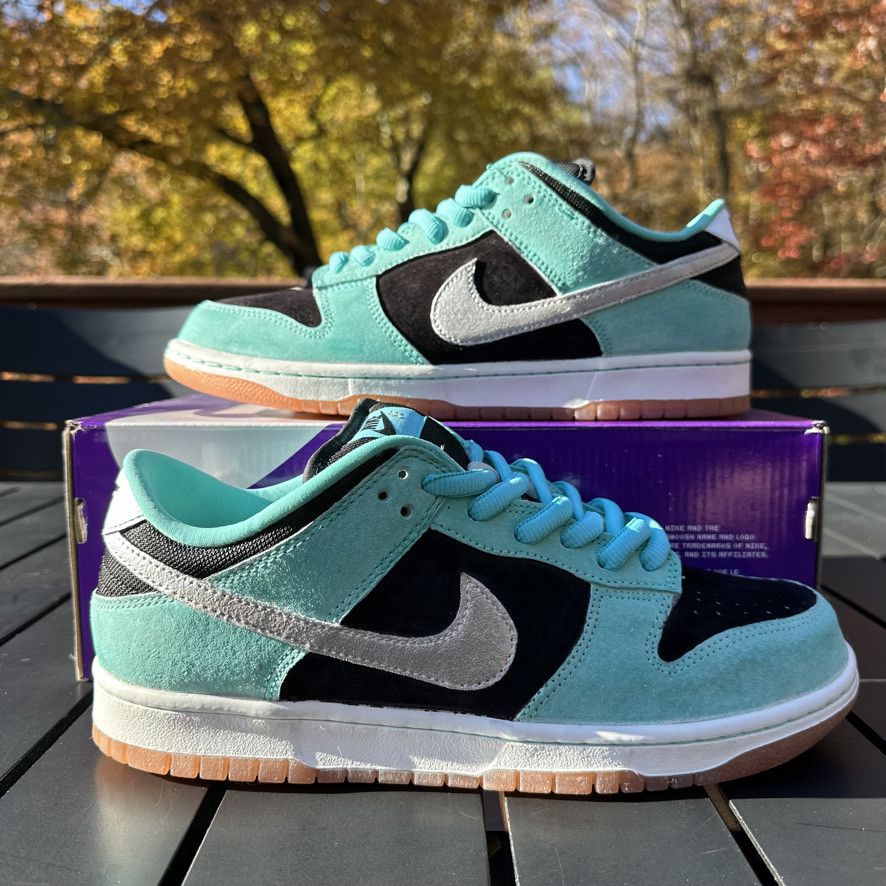 Nike Nike SB Dunk Custom Tiffany Suede - Teal/Black - Size 10 Size US 10 / EU 43 - 5 Thumbnail