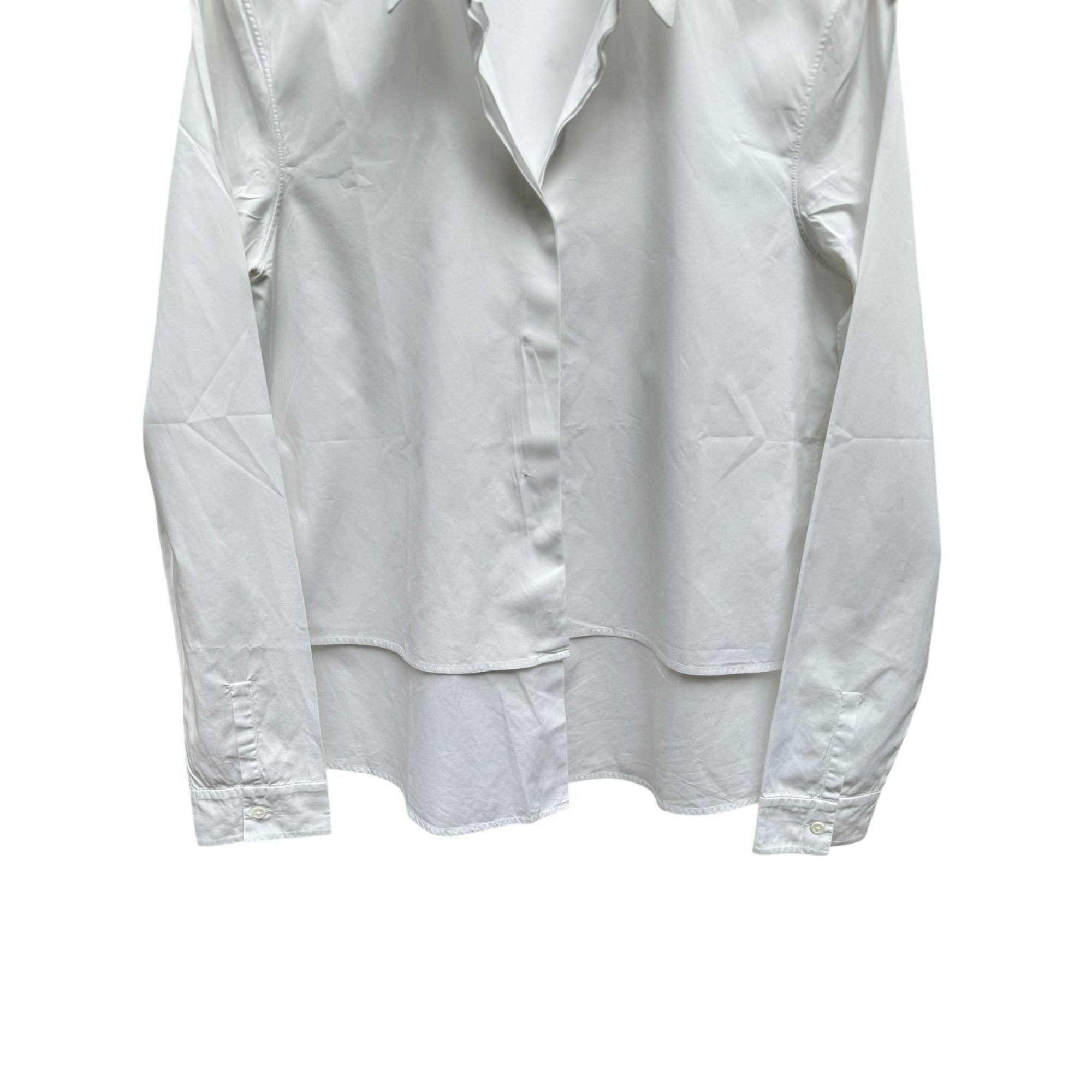 Jil Sander Double Layer White Shirt Size XS / US 0-2 / IT 36-38 - 2 Thumbnail