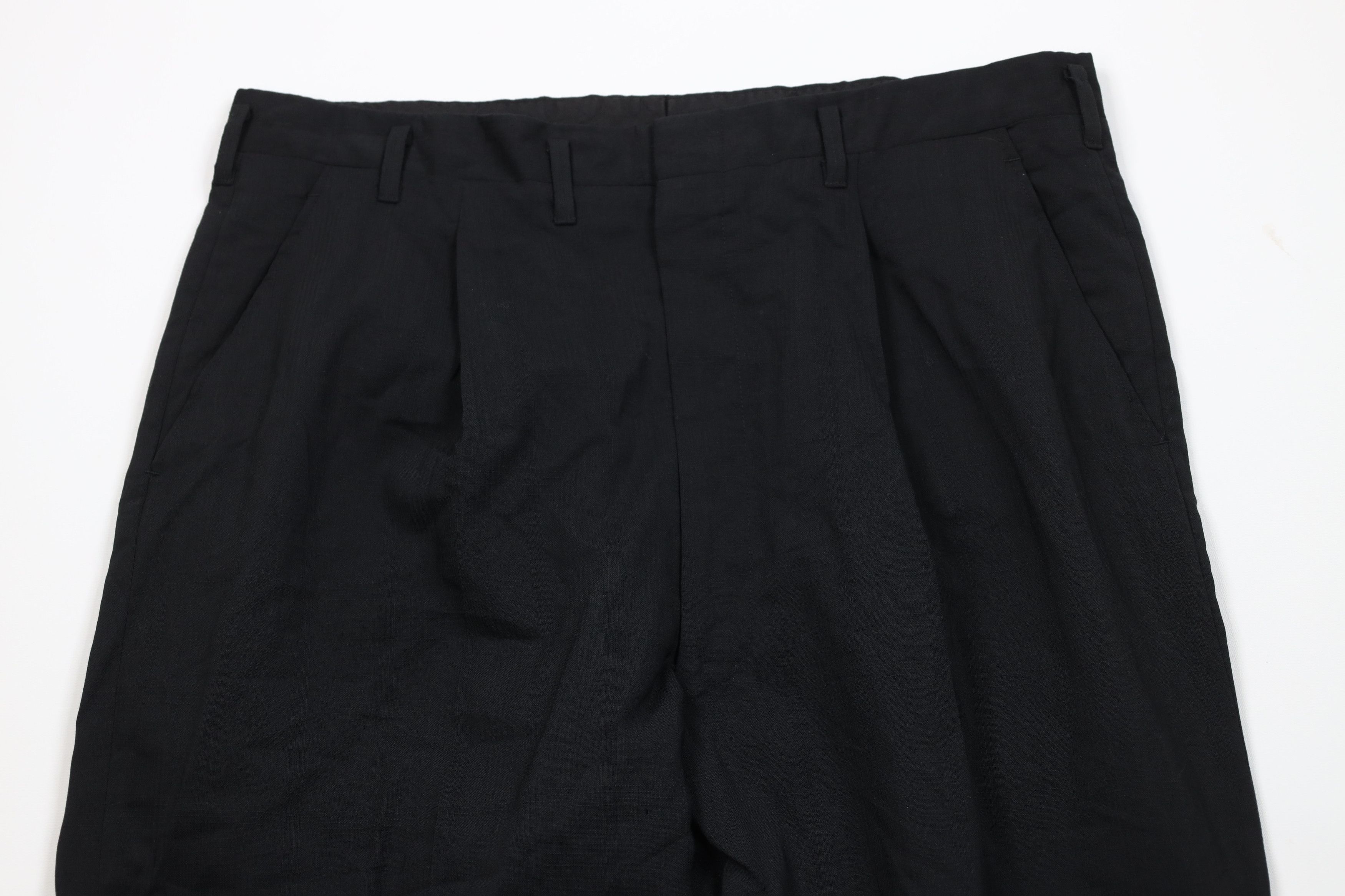 Vintage Vintage 50s Rockabilly Gabardine Chino Pants Black Plaid USA Size US 34 / EU 50 - 2 Thumbnail