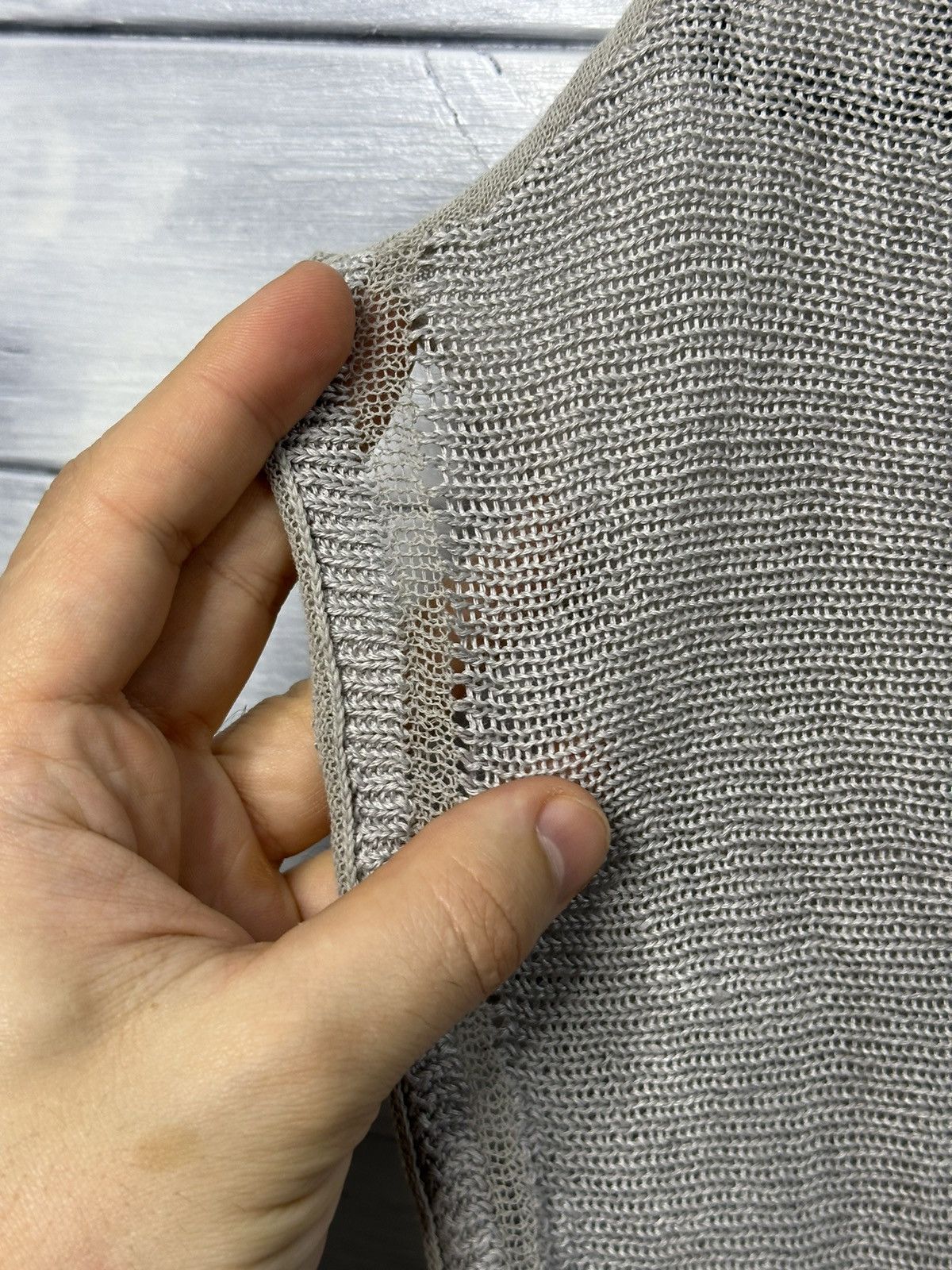 Japanese Brand Rare Tee Tranzit Par-such Fishnet Avant-Garde Japan Style. Size M / US 6-8 / IT 42-44 - 8 Thumbnail