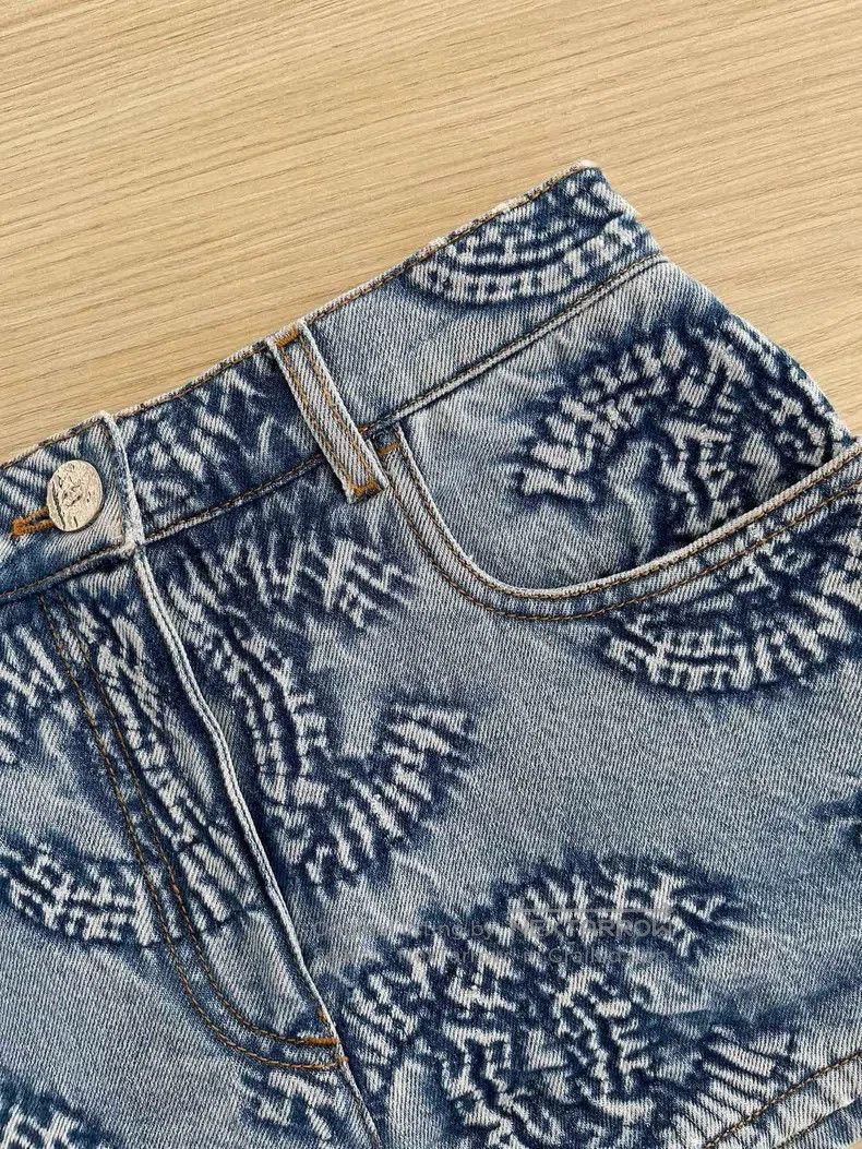 Chanel Chanel 24p denim logo shorts Size 42" / US 20 - 4 Thumbnail