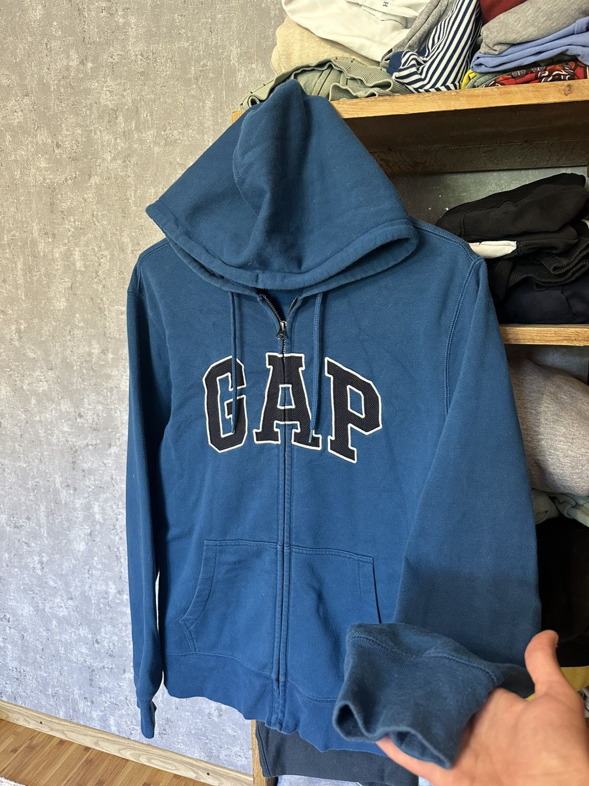 Gap HOODIE GAP Y2K VINTAGE STREETWEAR BIG LOGO,SIZEL Size US L / EU 52-54 / 3 - 1 Thumbnail