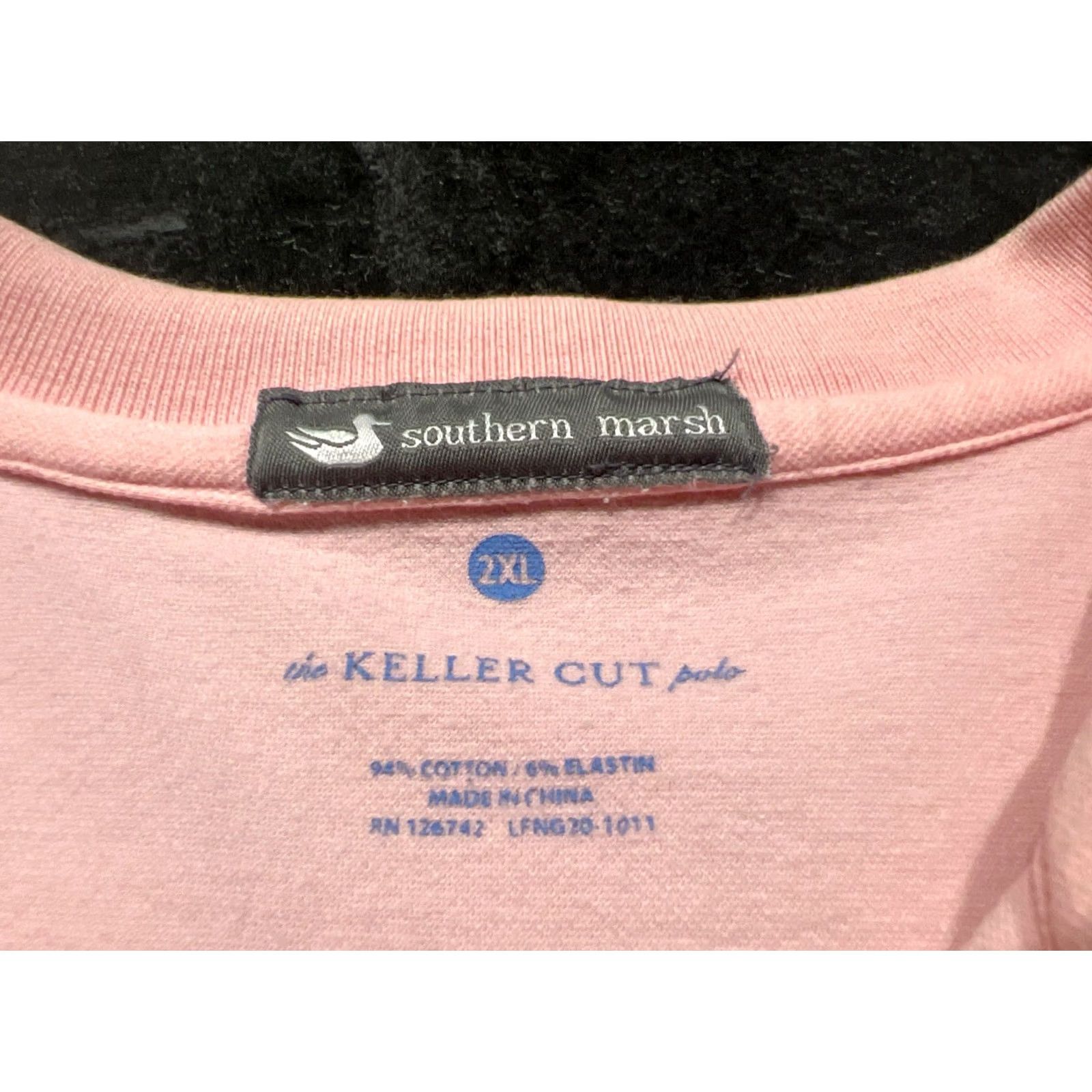 Vintage Southern Marsh Polo Shirt Men Pink 2XL Short Sleeve Cotton Blended Breathable Stretch Casual Polo Shirt Shirt Mens XXL Pink Size US XXL / EU 58 / 5 - 5 Thumbnail