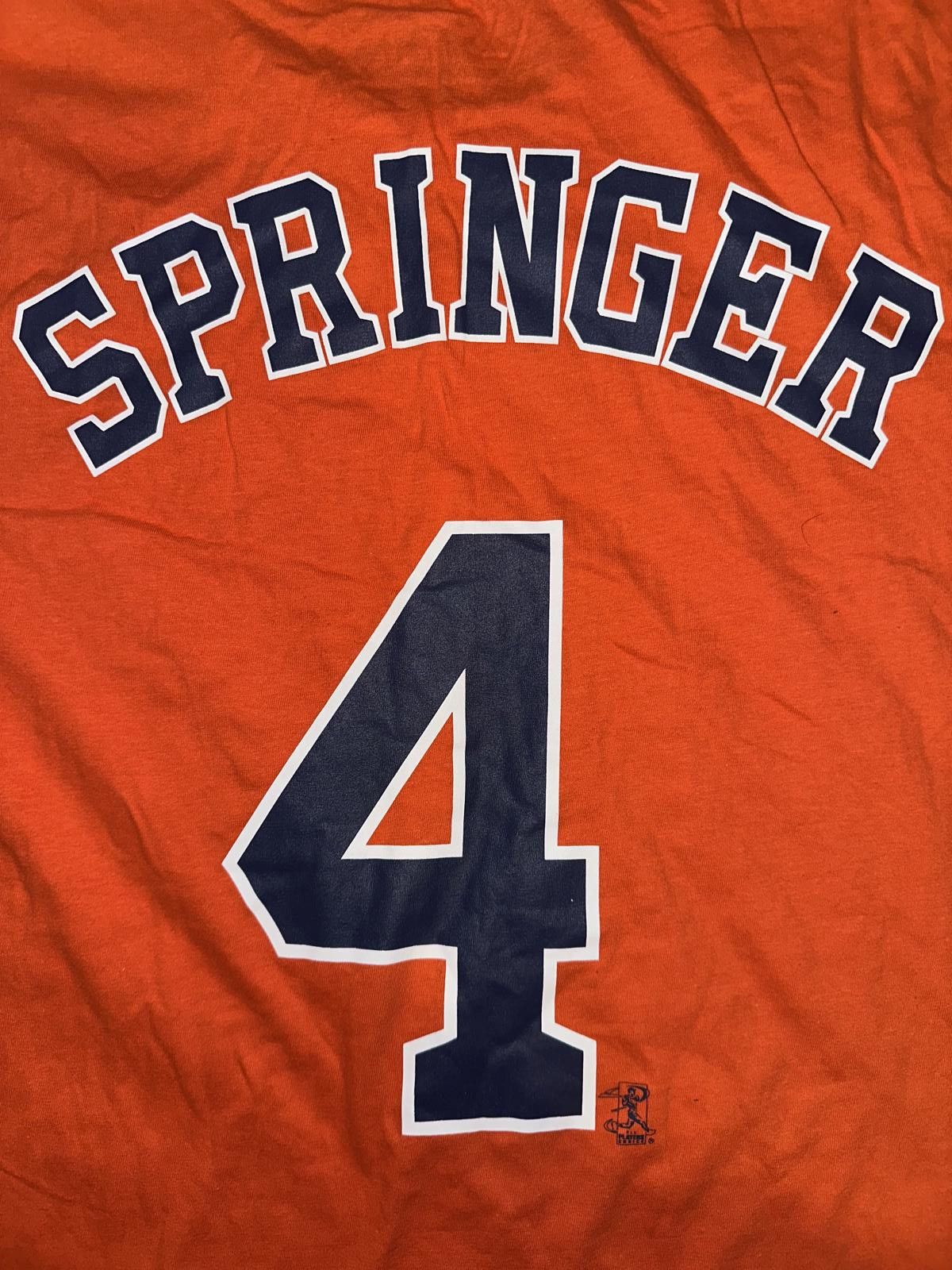 Nike Nike Houston Astros George Springer Orange #4 T-Shirt Size US S / EU 44-46 / 1 - 3 Thumbnail