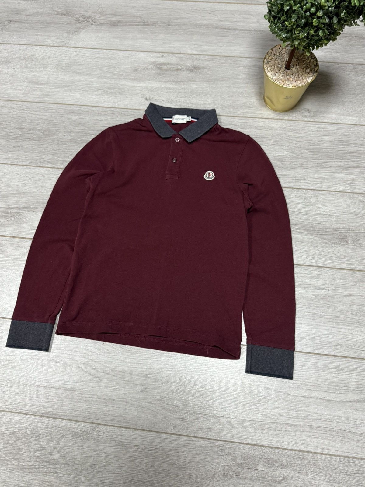 Moncler Moncler vintage small logo Maglia Lunga polo longsleeve Size US XS / EU 42 / 0 - 2 Thumbnail