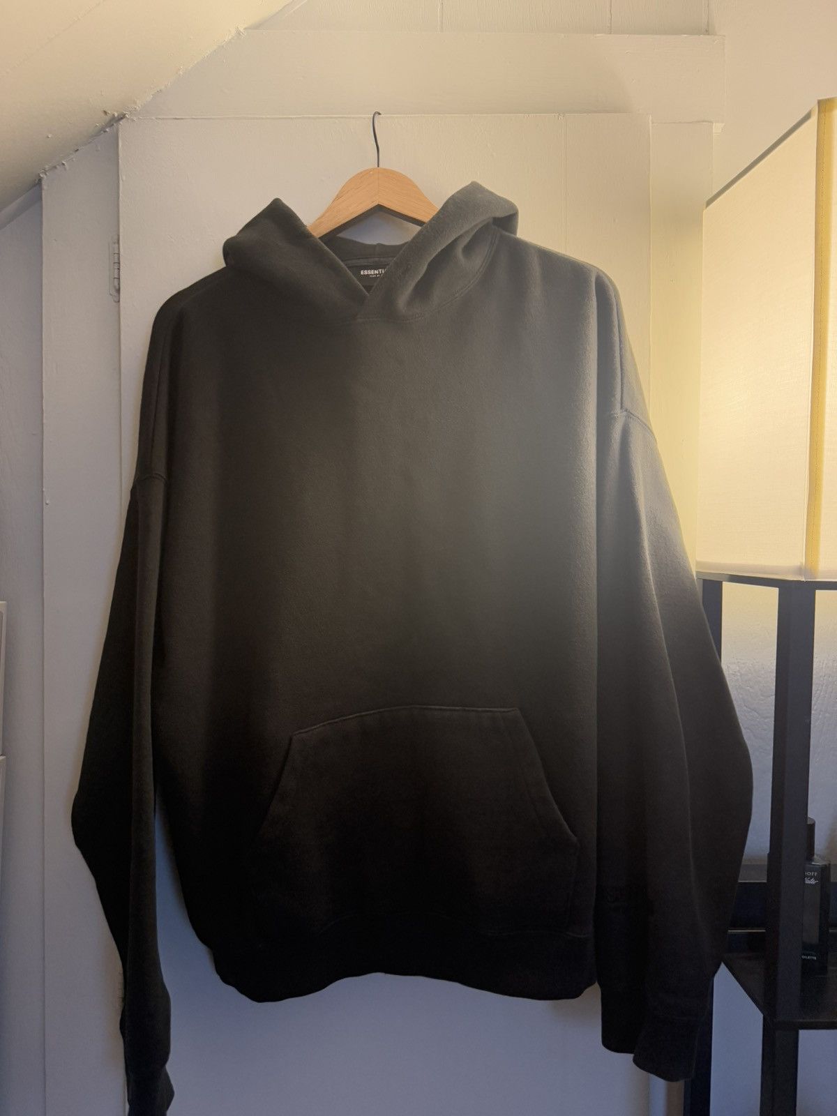 Essentials Fear of God Black Reflective Hoodie