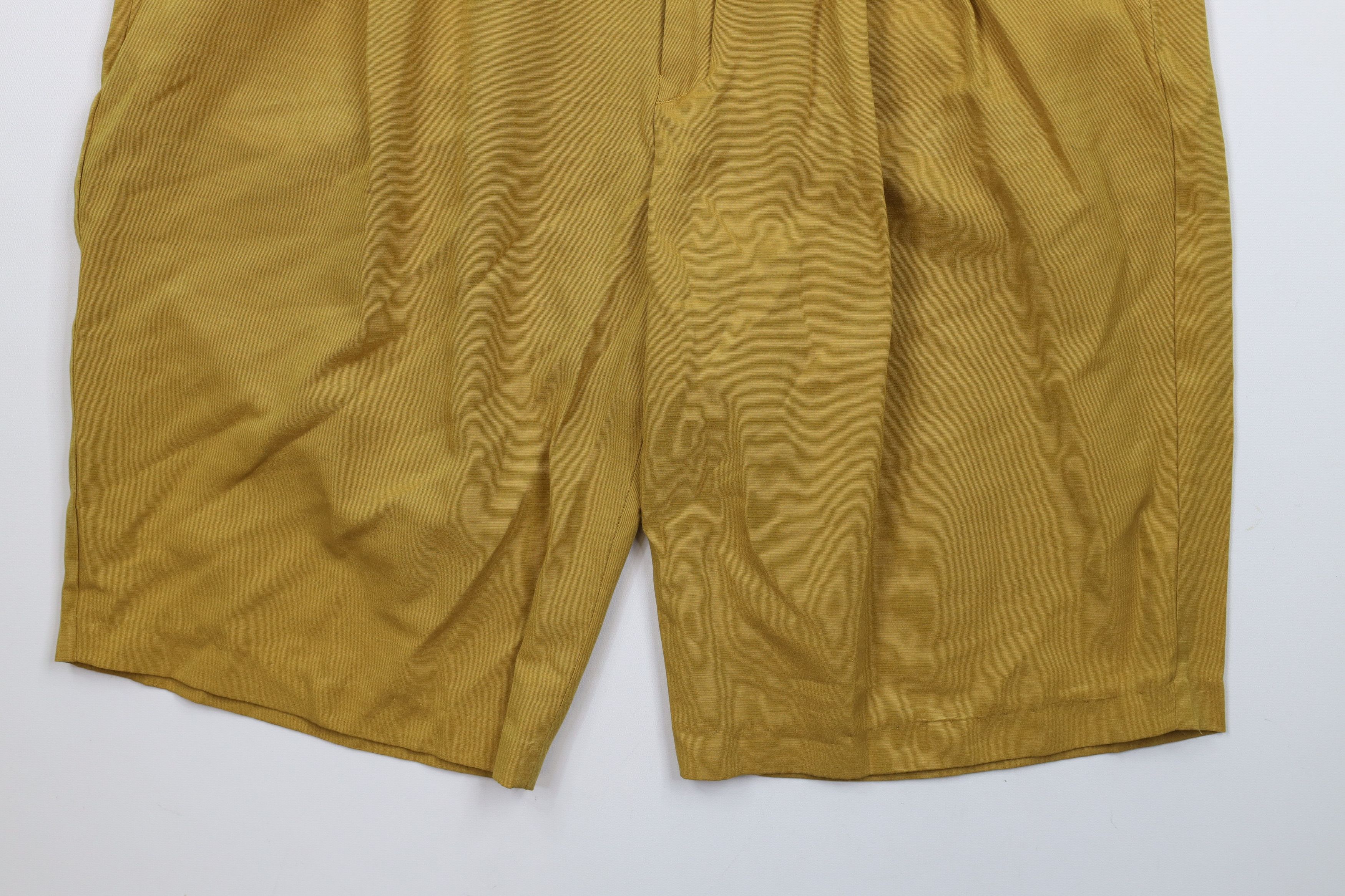Vintage Vintage 90s Streetwear Baggy Rayon Blend Chino Shorts Size US 36 / EU 52 - 4 Thumbnail